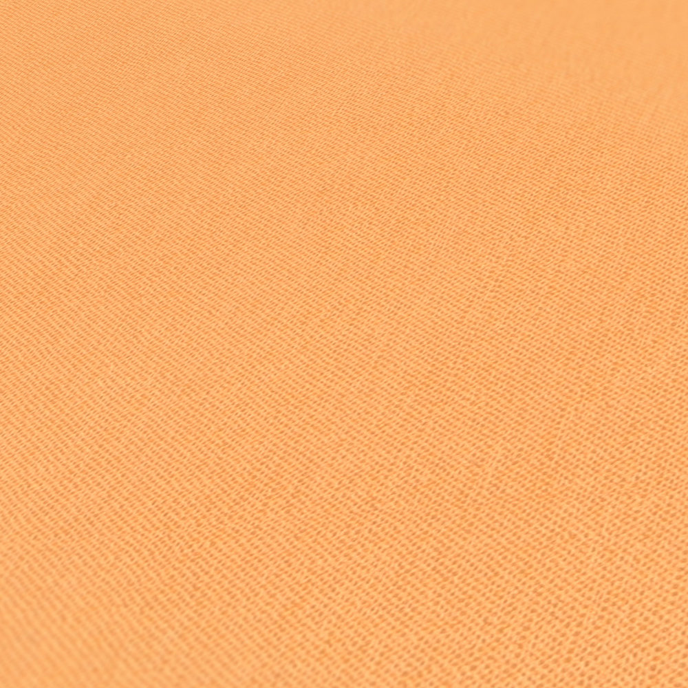             Papier peint orange pastel & mat avec structure imitation lin - orange
        