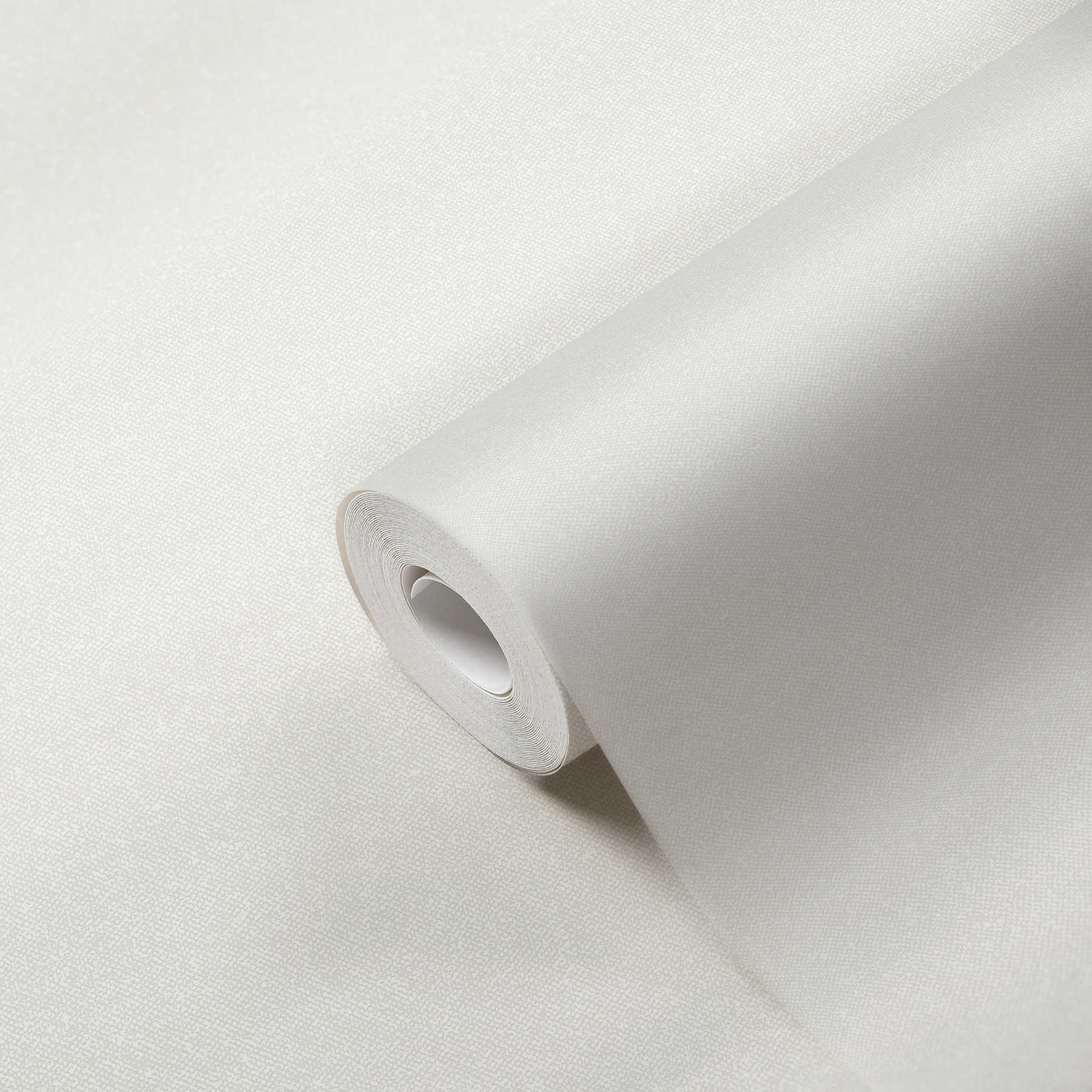             Carta da parati a tinta unita effetto tessuto - bianco, crema
        