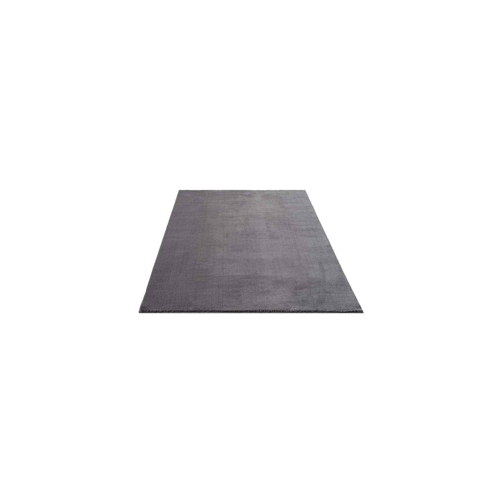 Pluizig hoogpolig tapijt in antraciet - 150 x 80 cm
