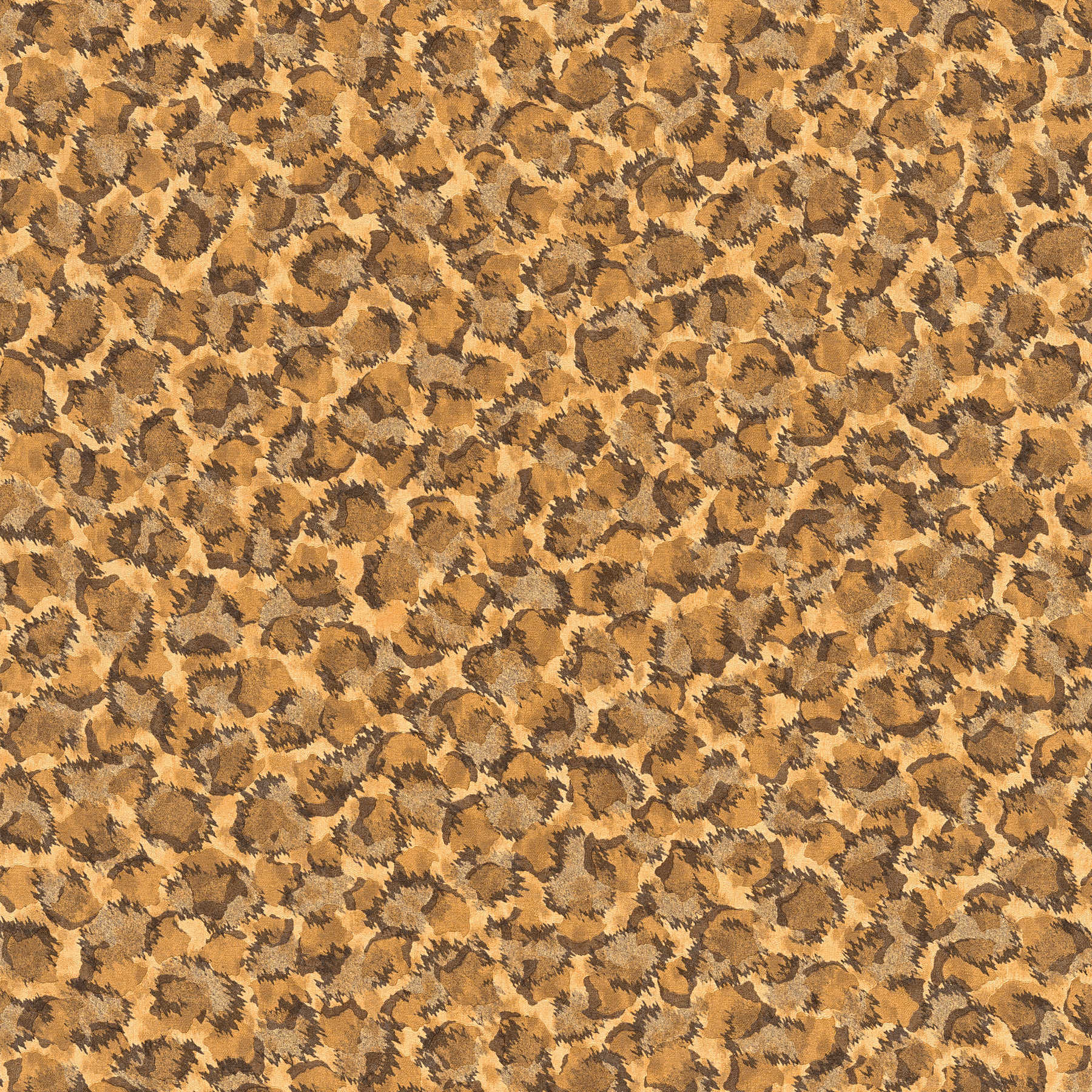 polka dots pattern wallpaper in ethnic style - brown, metallic

