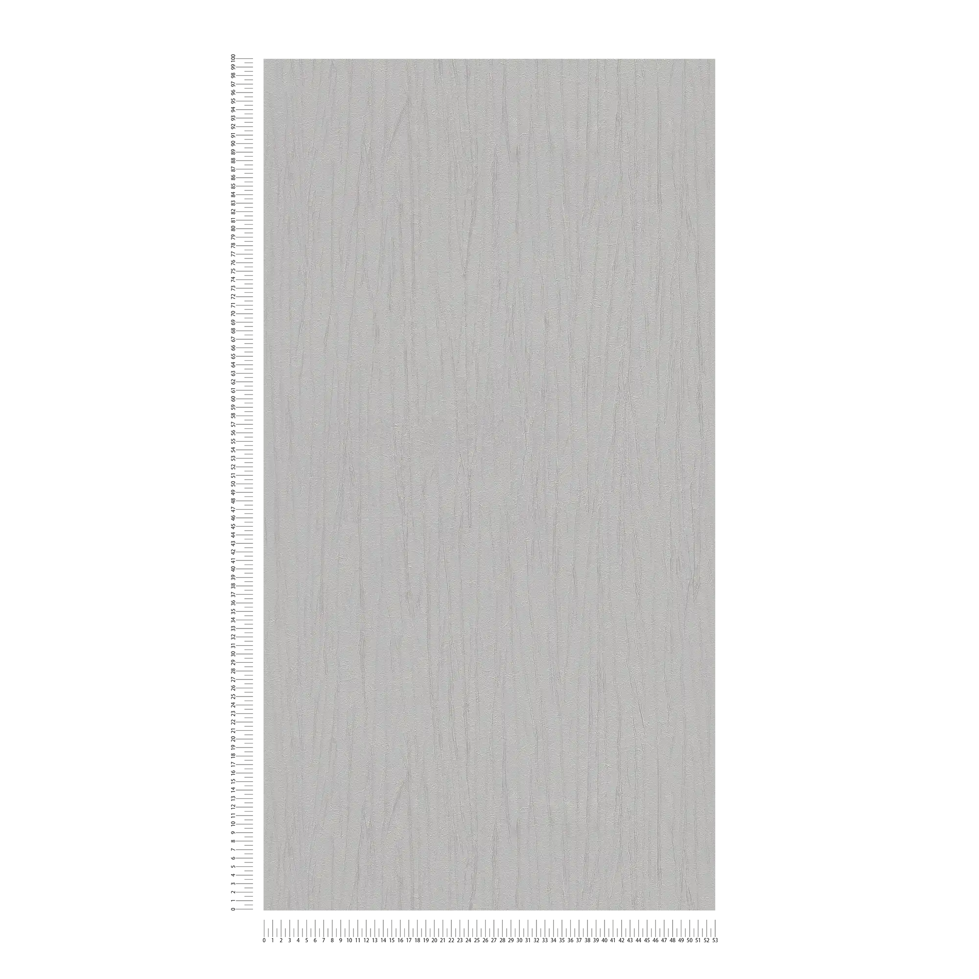             Papel pintado gris plateado con brillo metálico y grano natural
        