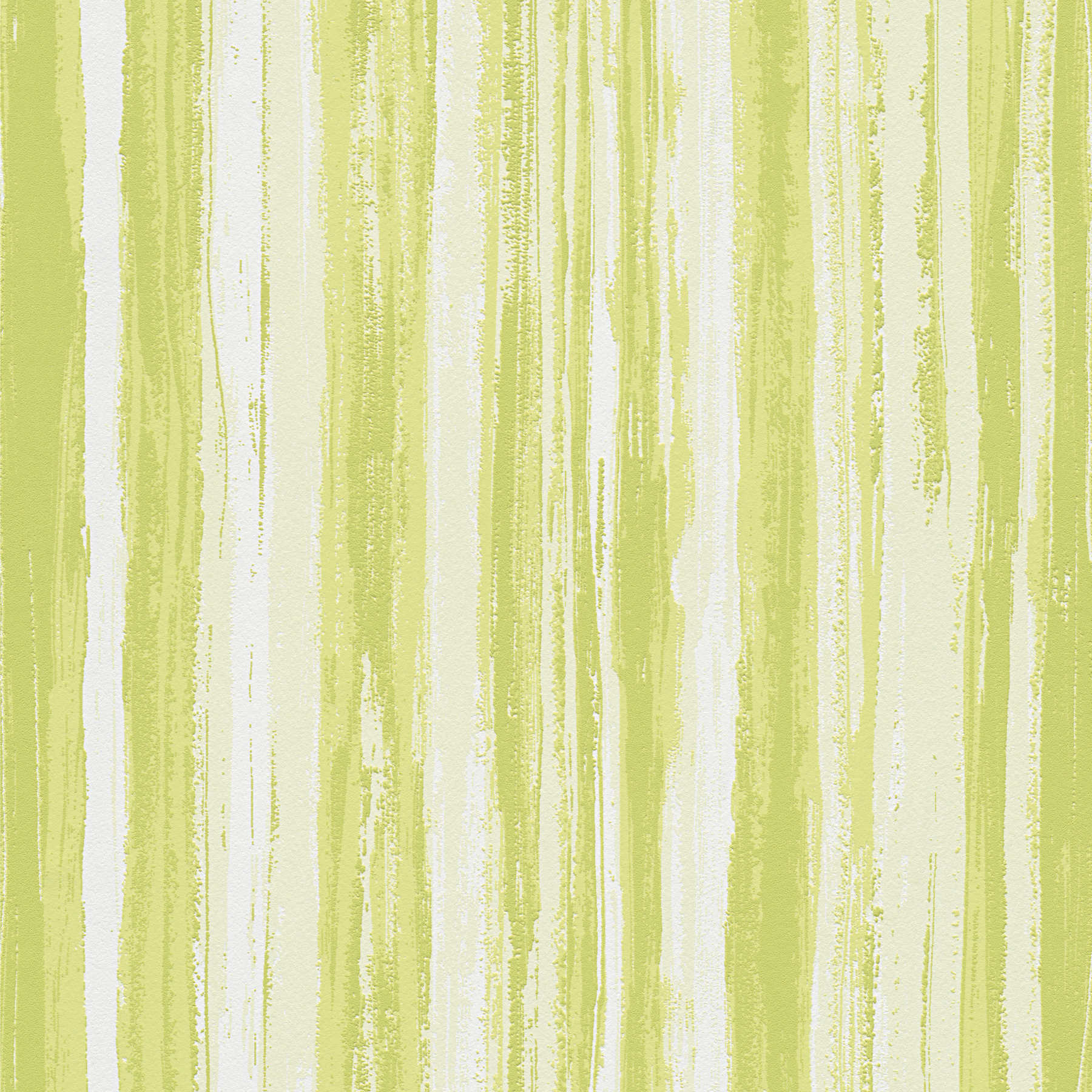 Green wallpaper with natural line pattern - green, white
