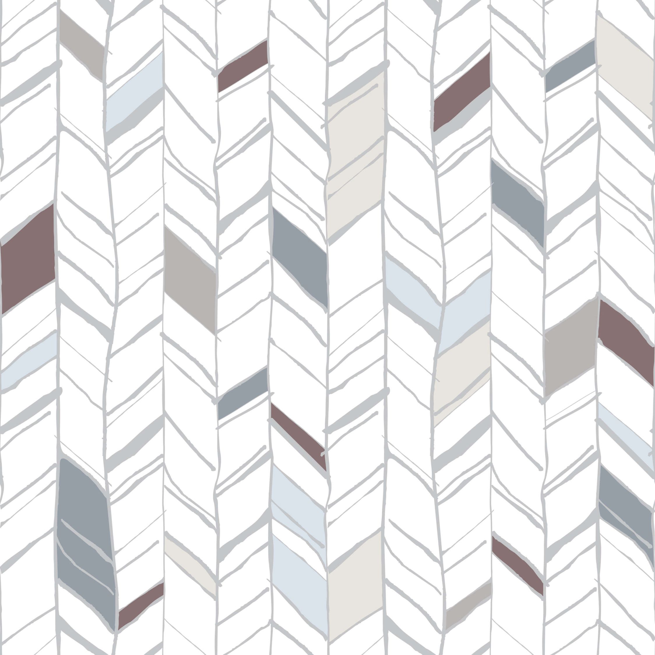             Scandi style stripe wallpaper - Smooth & matt non-woven
        