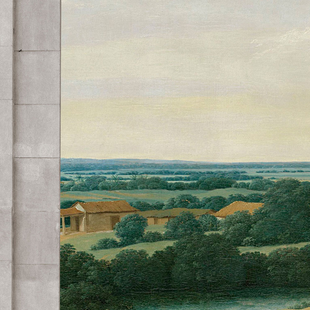             Castello 2 - Papier peint fenêtre arc en ciel & vue paysage
        