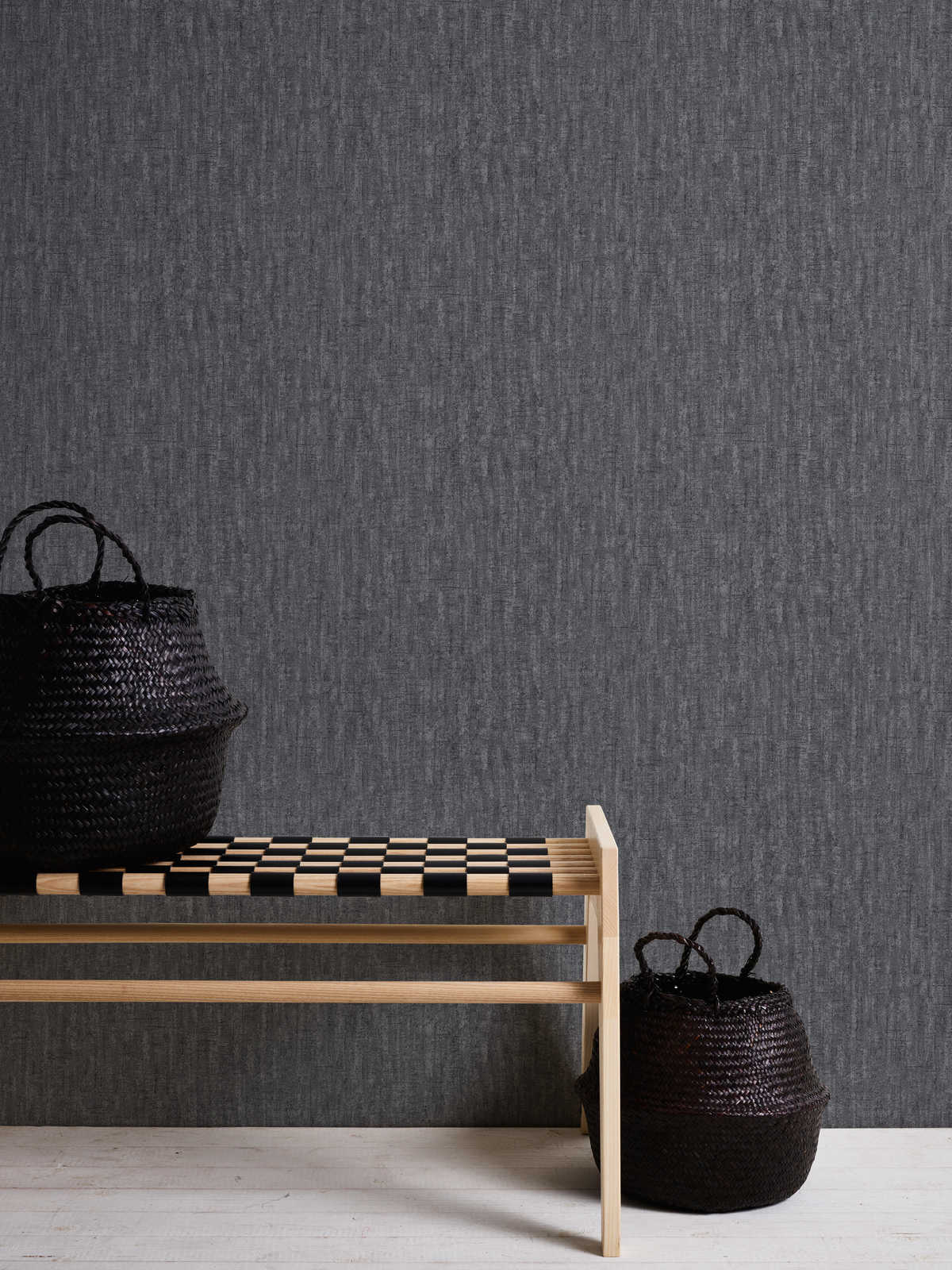             Black wallpaper with texture design & gloss effect
        