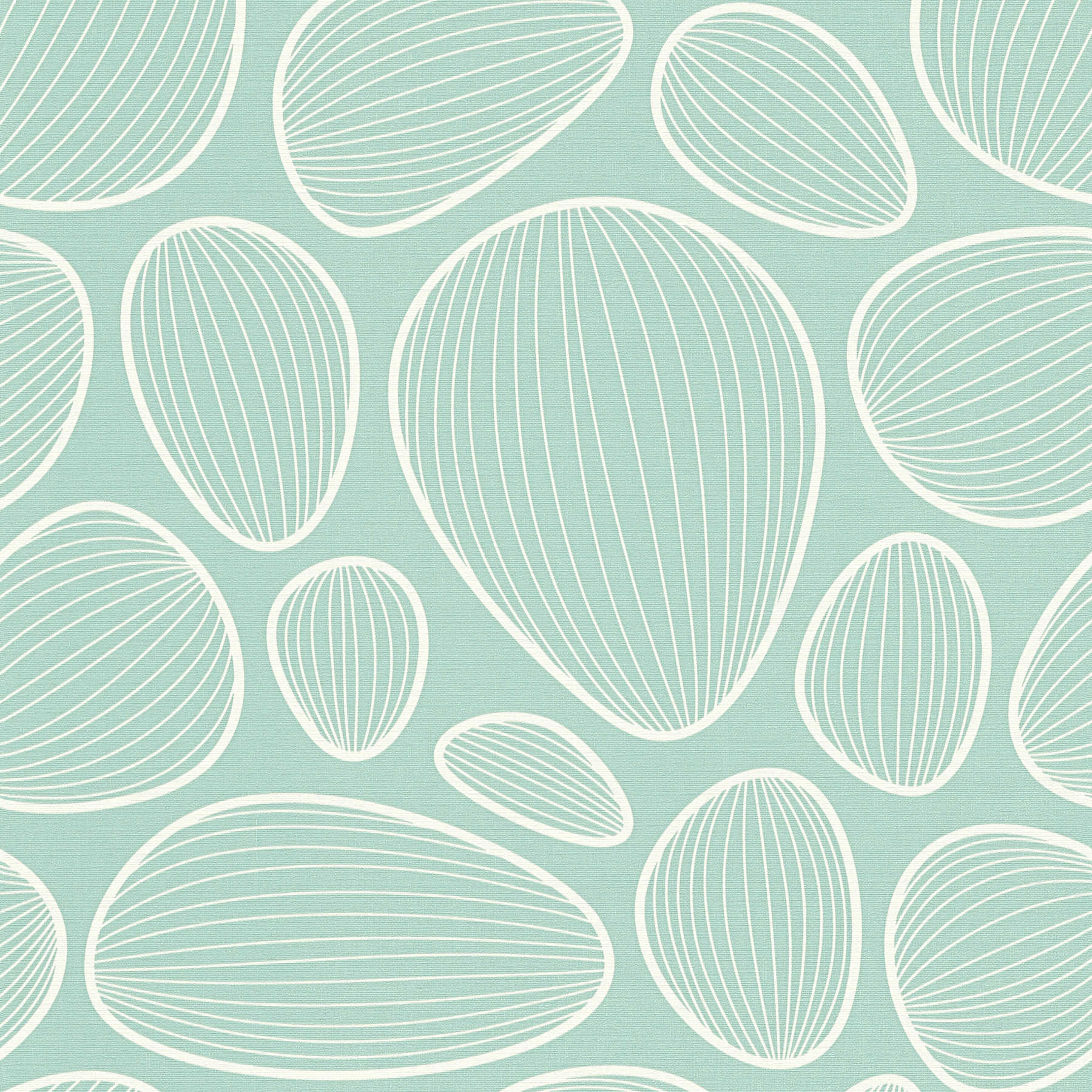         70s retro design wallpaper in mint green with textured pattern
    