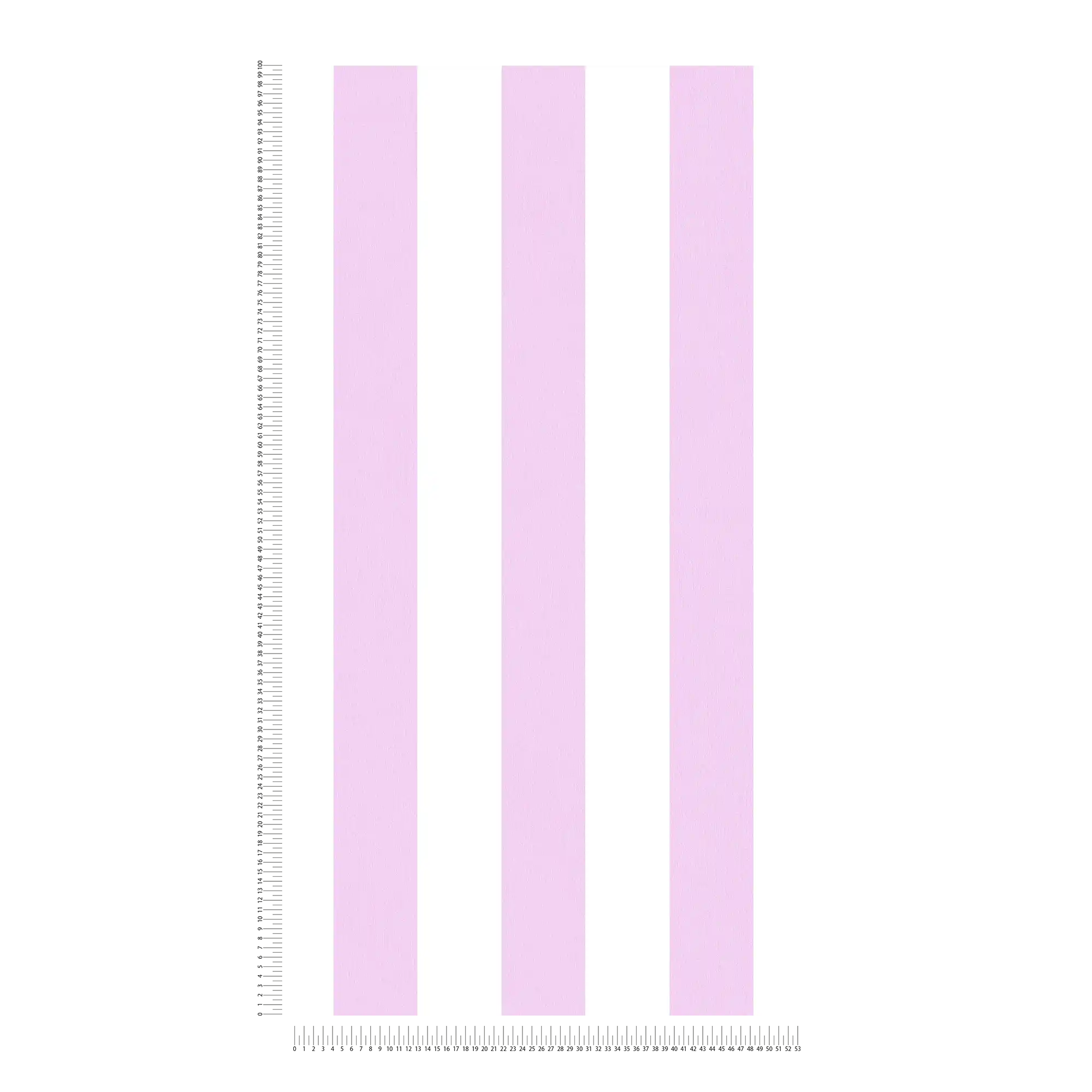             Wallpaper nursery girl vertical stripes - pink, white
        