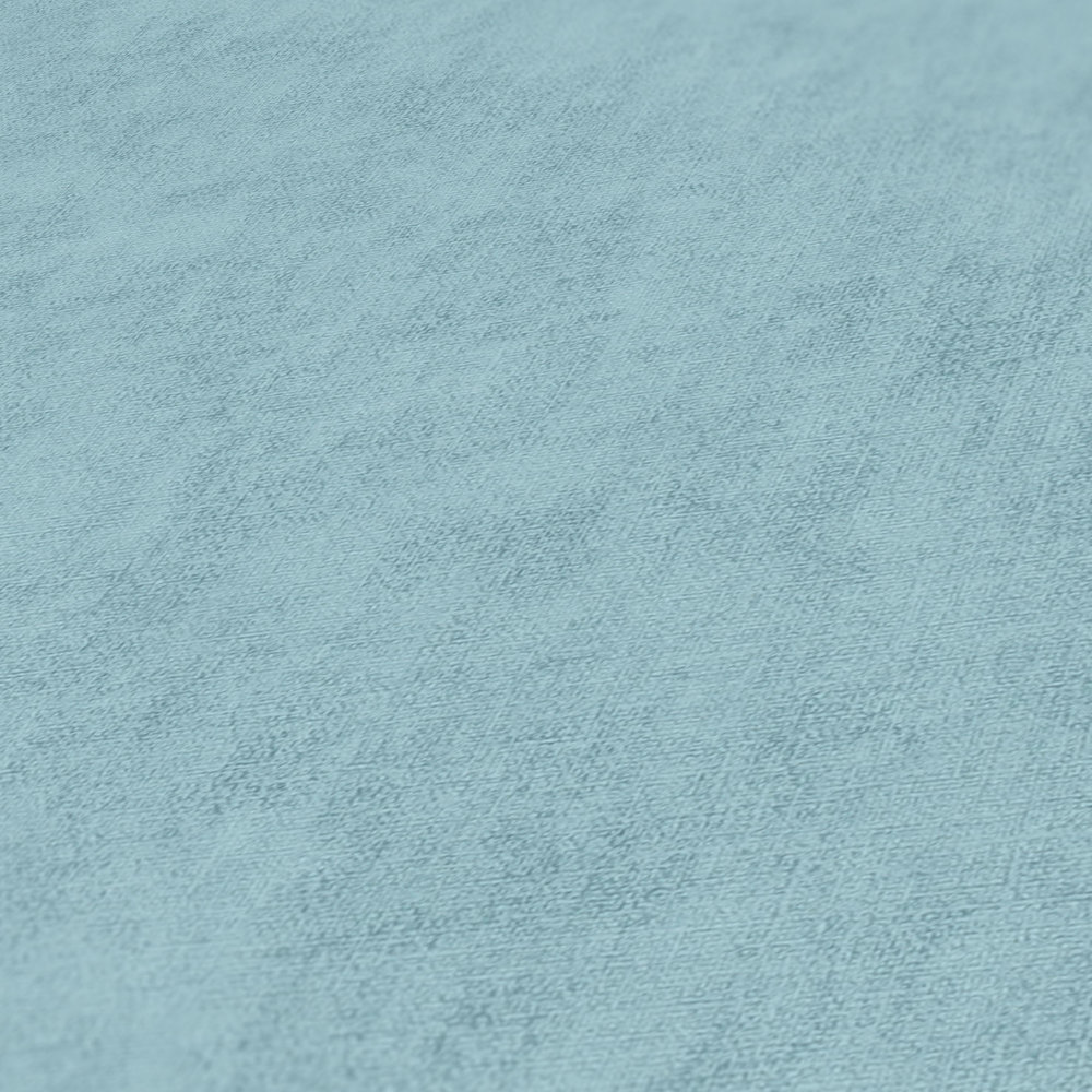             Behang effen, linnenlook & Scandinavische stijl - blauw
        