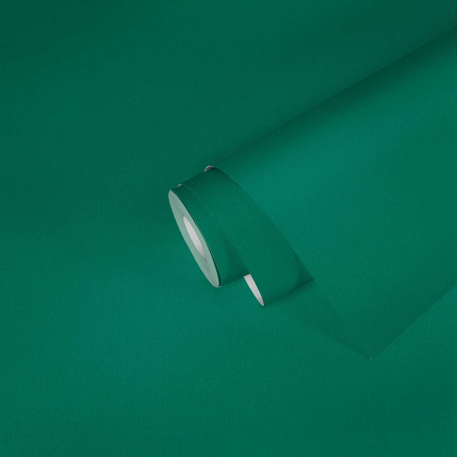             Papier peint vert avec structure textile vert signal uni mat
        