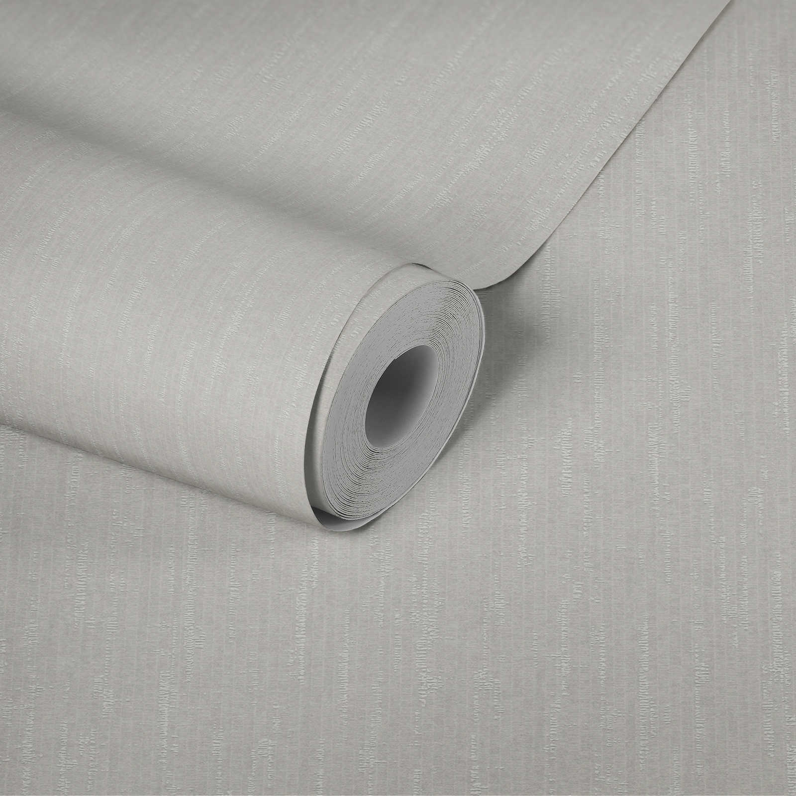             White non-woven wallpaper with glitter effect and texture design - white
        