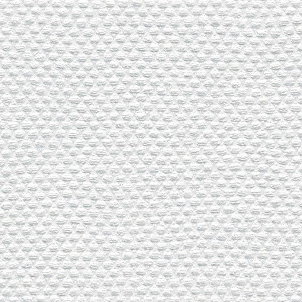             Wallpaper with textured pattern and 3D effect - Paintable, White
        