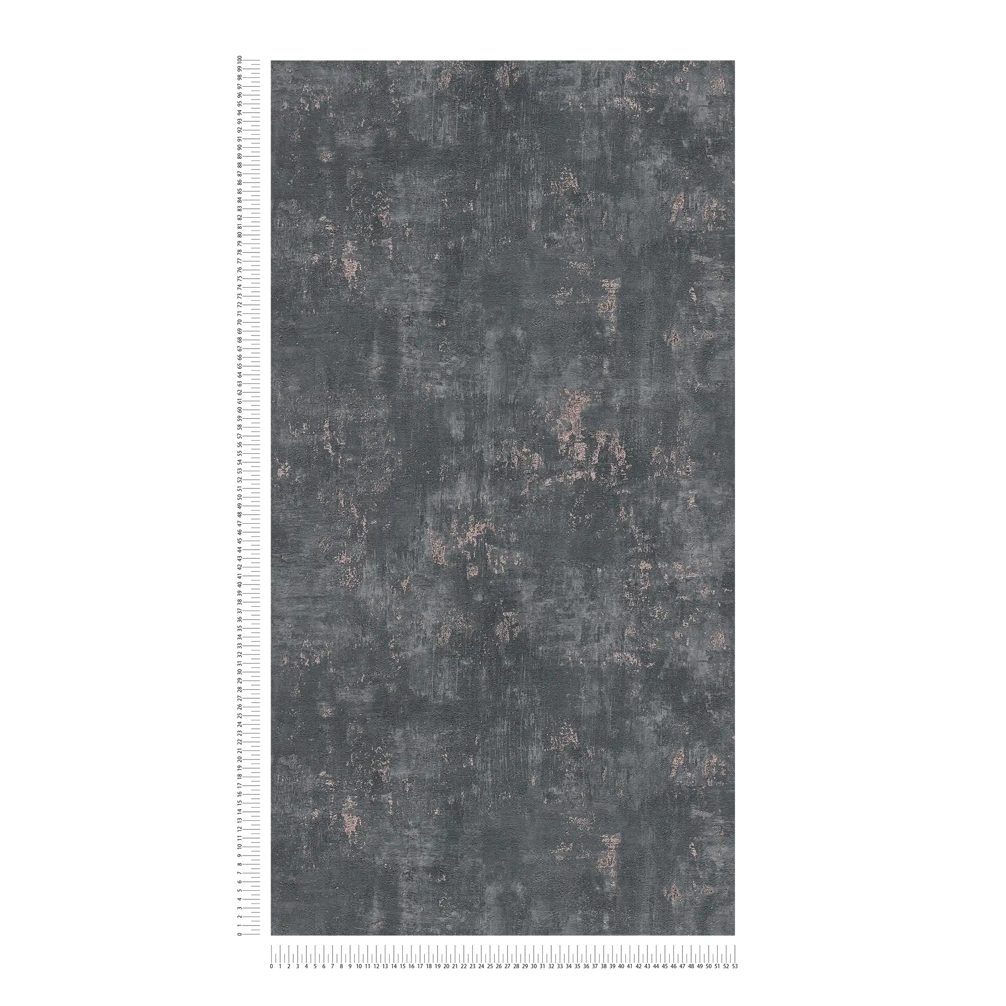             Used look wallpaper with metallic accents - black, rose gold
        