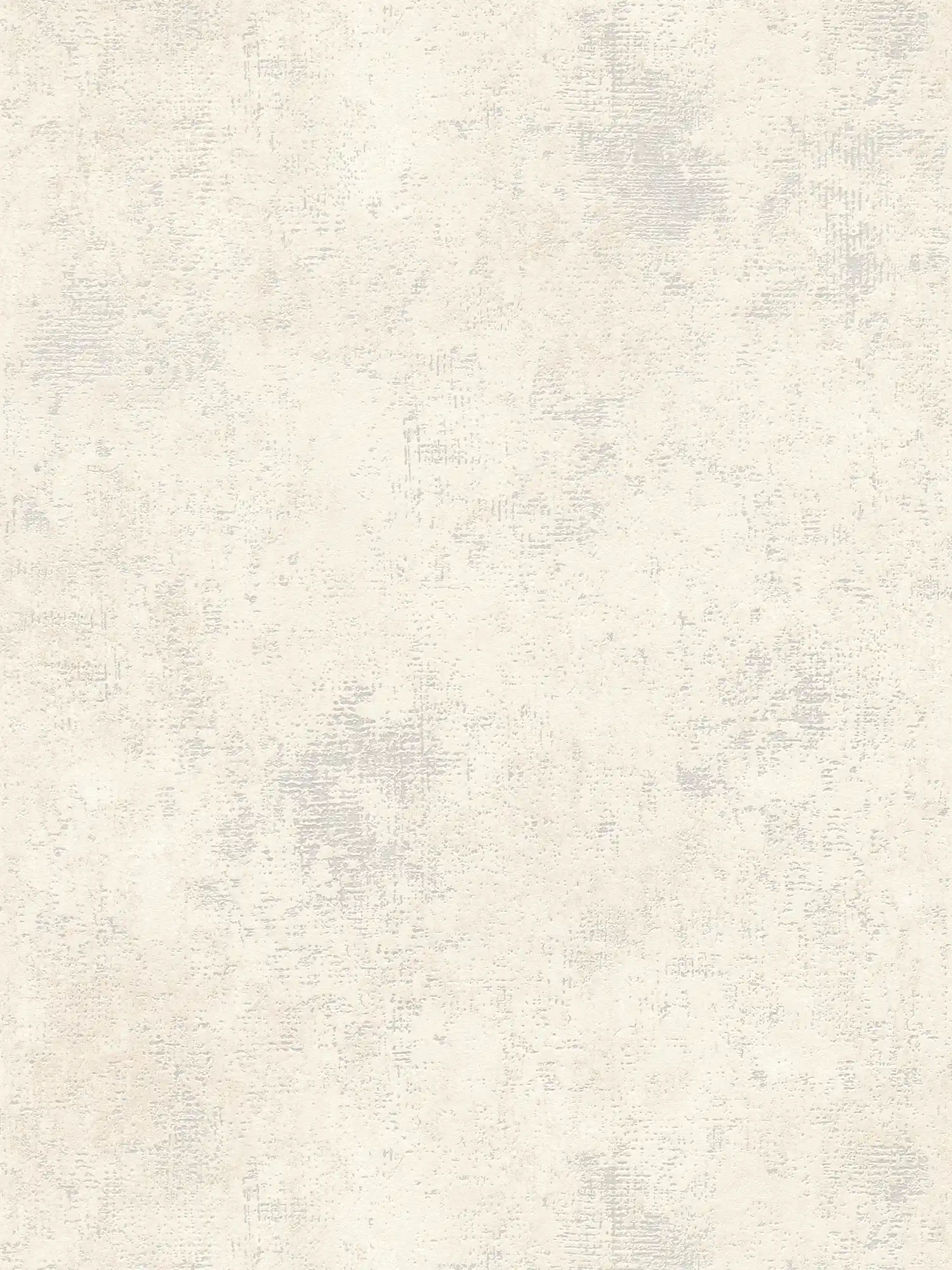 Cream non-woven wallpaper with textured pattern in plaster look
