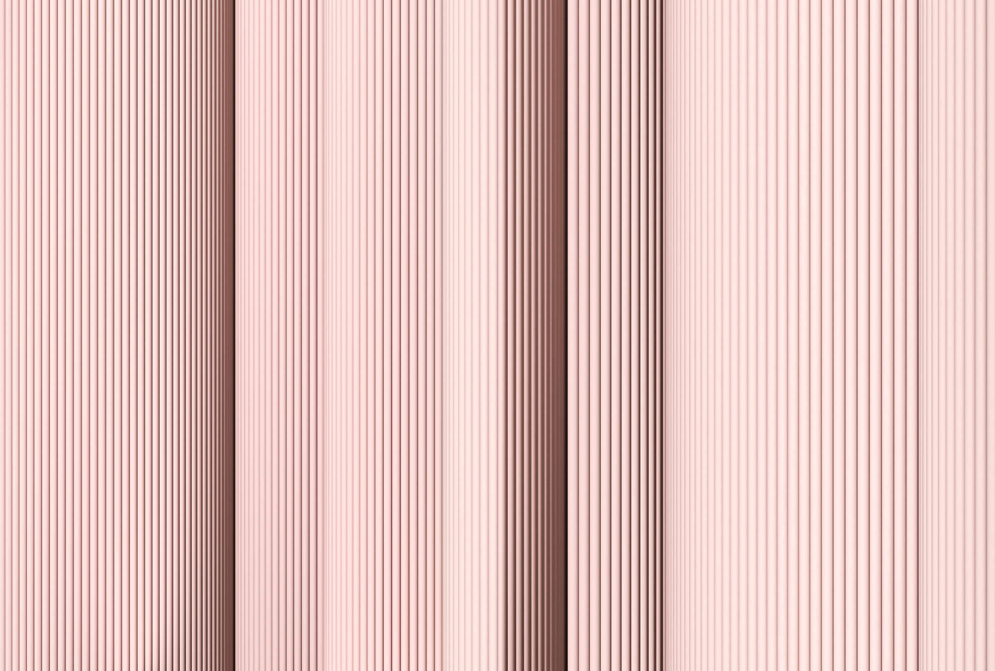             Magic Wall 4 - stripes photo wallpaper with 3D illusion effect, pink & white
        