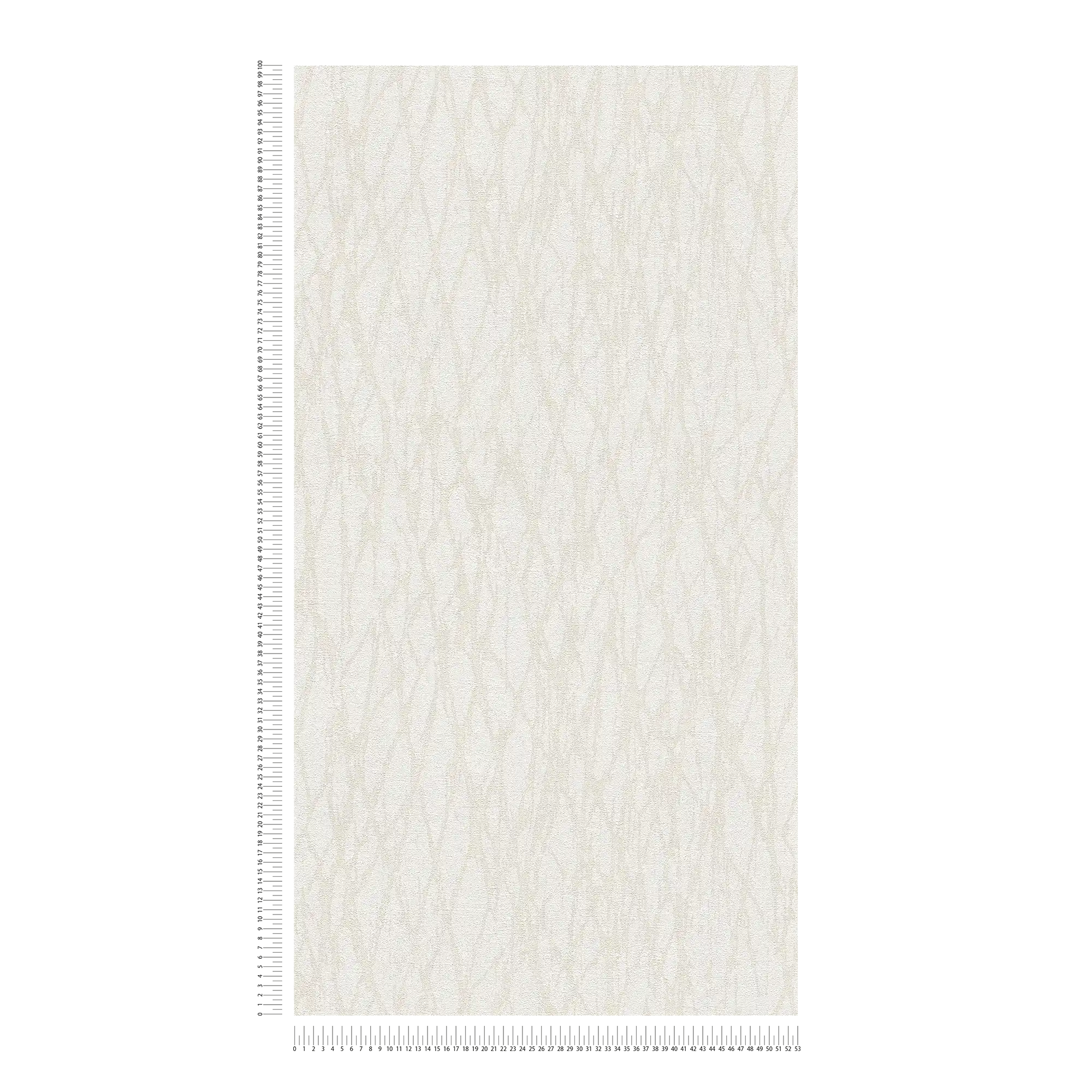             Vliesbehang met abstract lijnenpatroon - wit, beige, crème
        