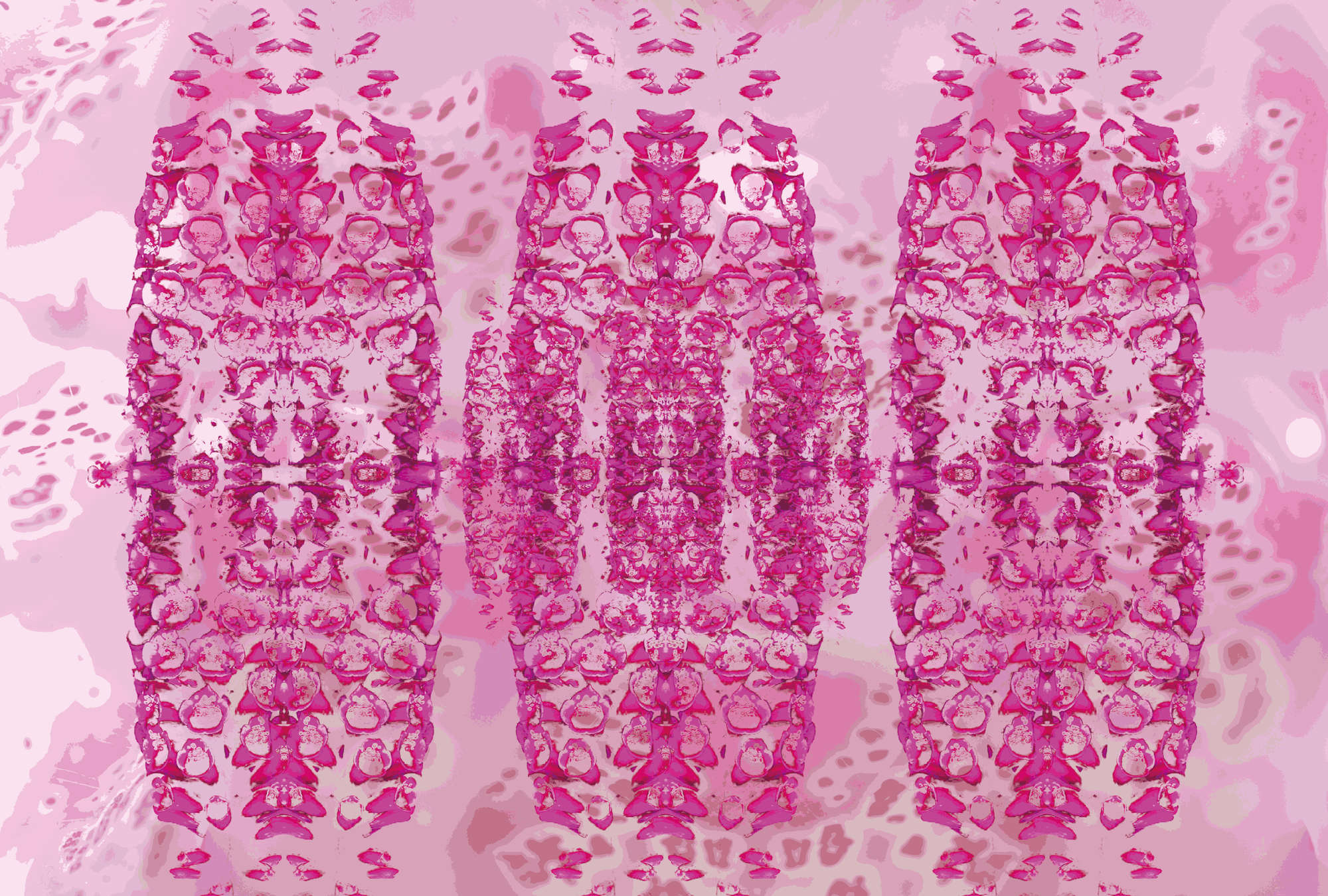             Muurschildering Roze Ontwerp met abstract patroon
        