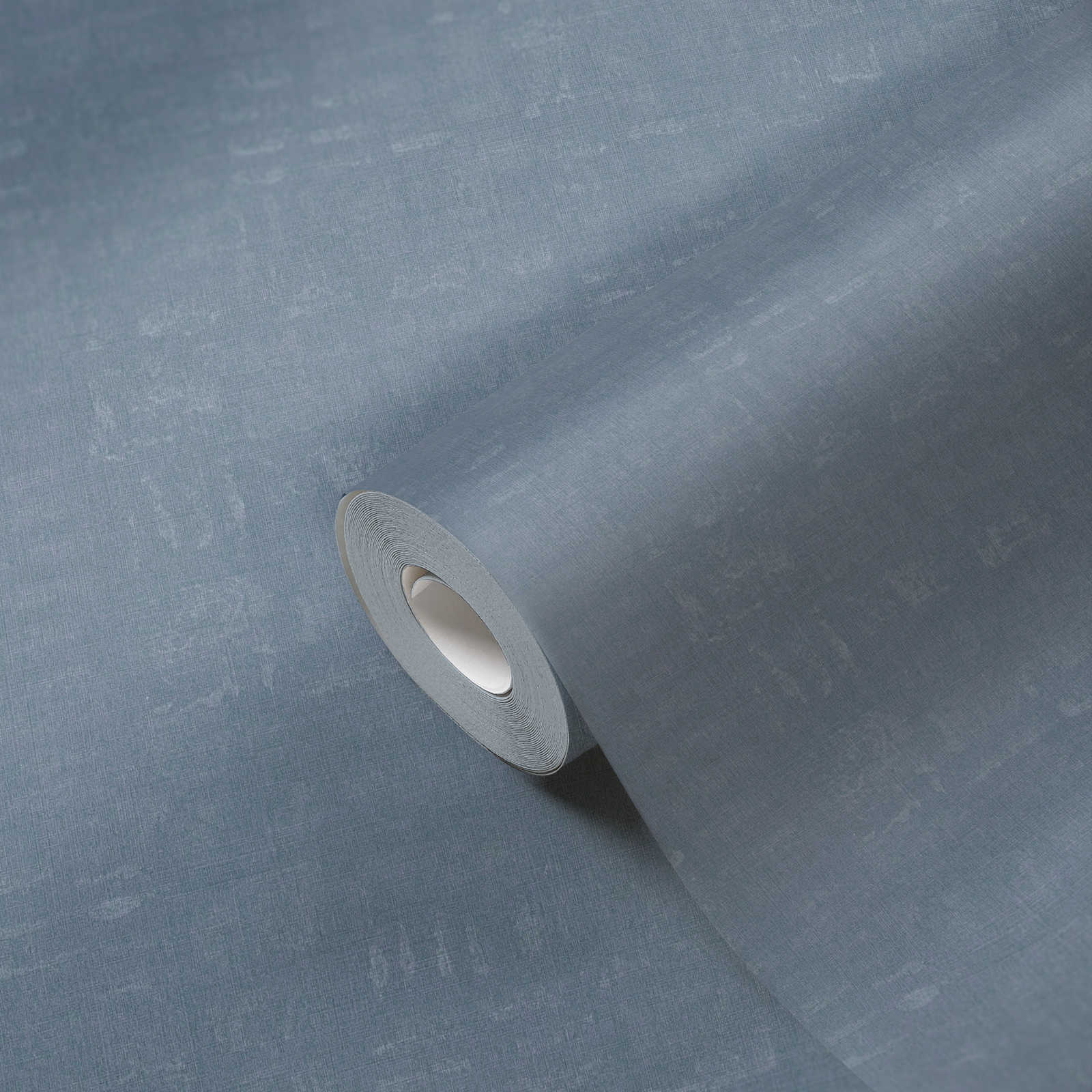             Melange wallpaper plain with structure design - blue
        