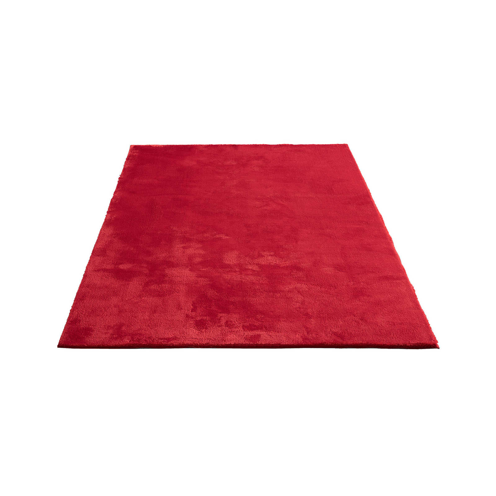 Extra soft high pile carpet in red - 230 x 160 cm
