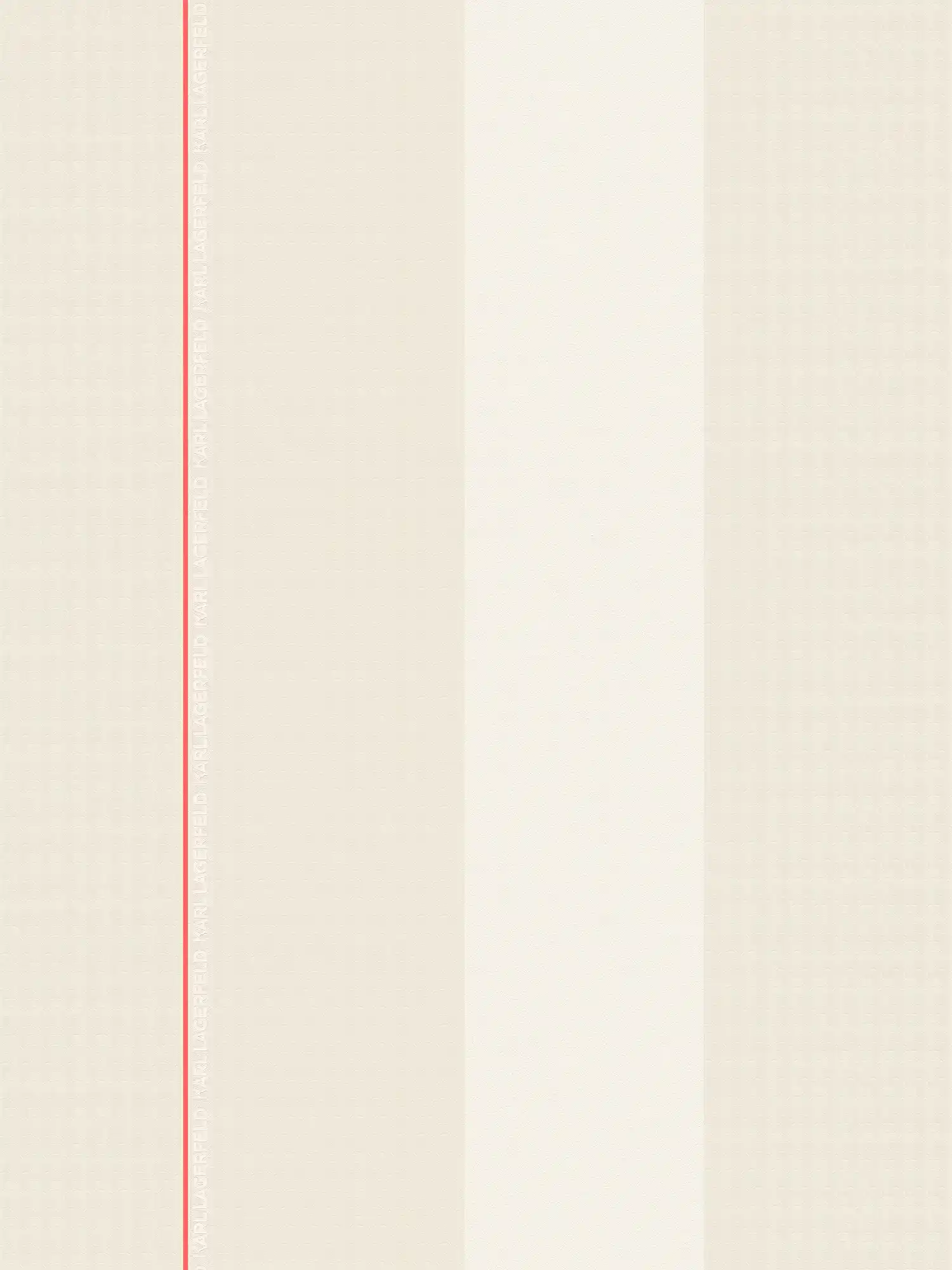 Papel pintado de rayas Karl LAGERFELD con efecto de textura - gris, blanco
