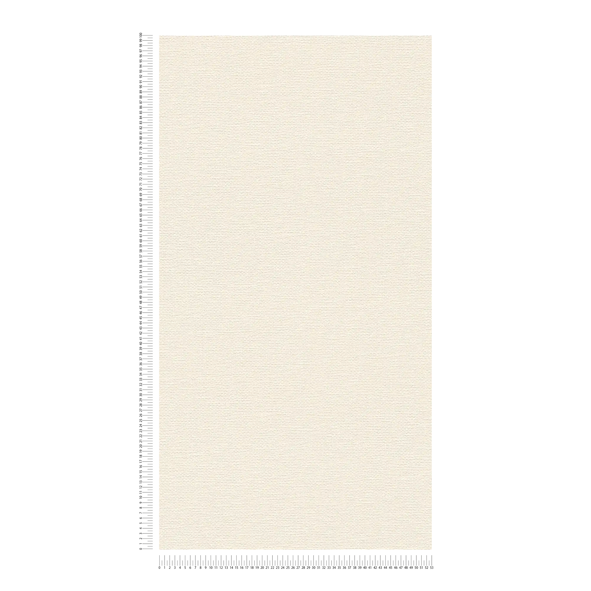             Carta da parati in tessuto in stile scandi - crema, bianco
        