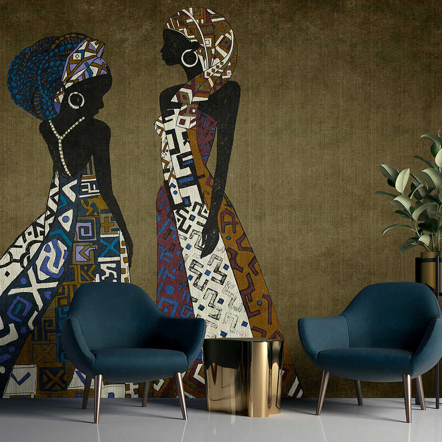         Nairobi 3 - Africa photo wallpaper dress design with ethnic pattern
    