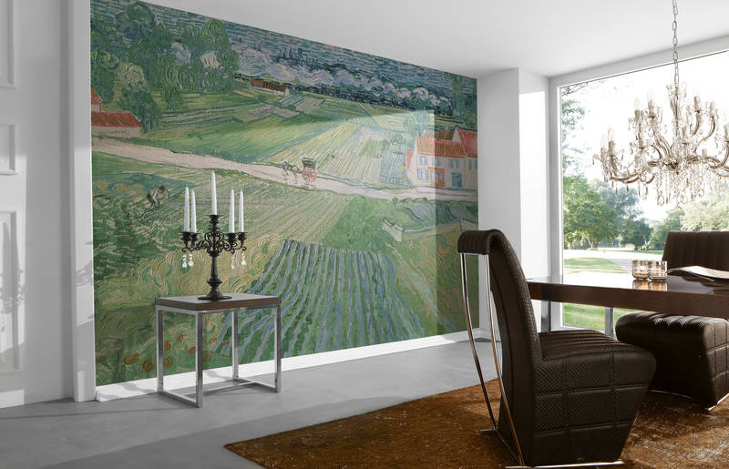             Papier peint panoramique "Paysage près d'Auvers après la pluie" de Vincent van Gogh
        