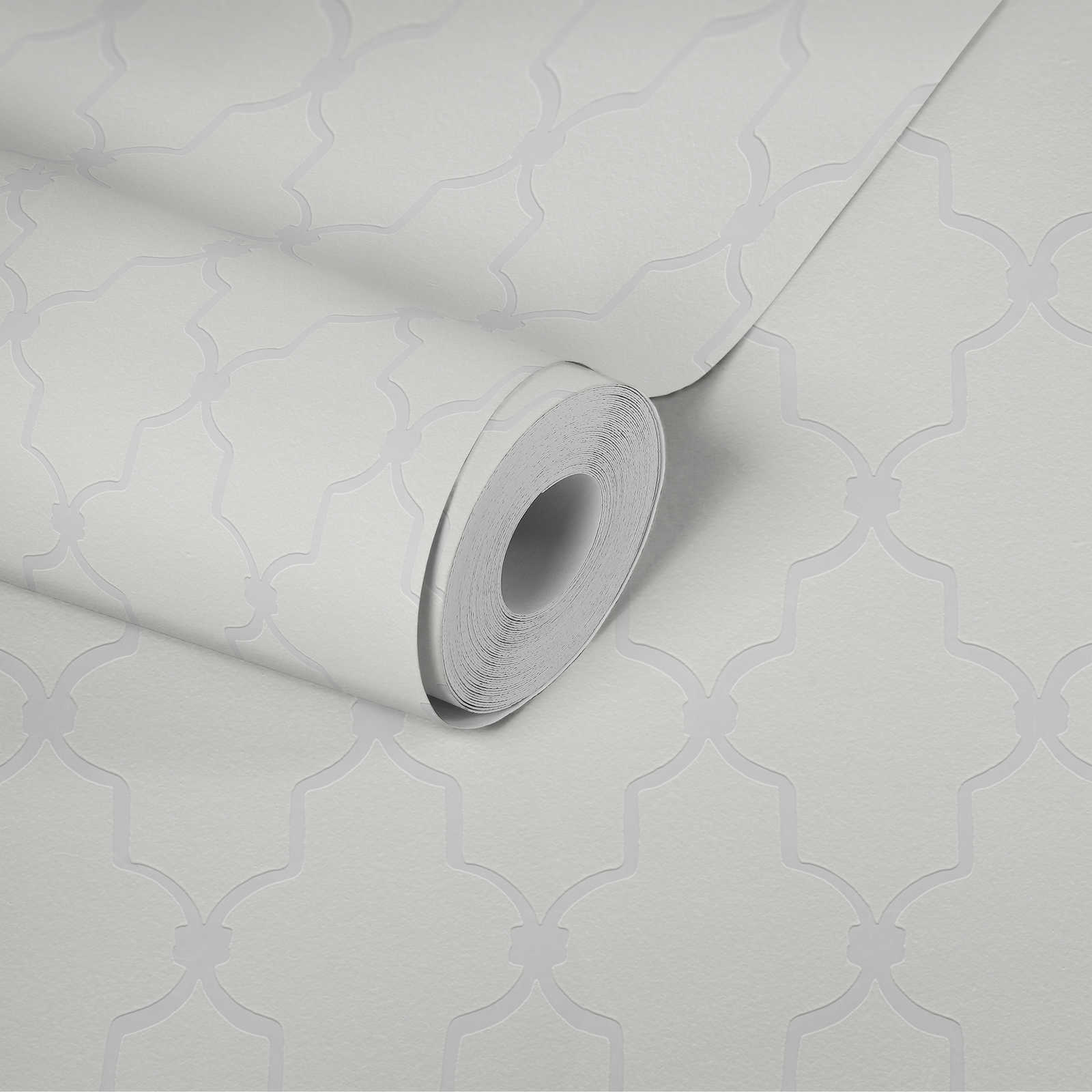             Non-woven wallpaper paintable with mosaic pattern - 25,00 m x 1,06 m
        