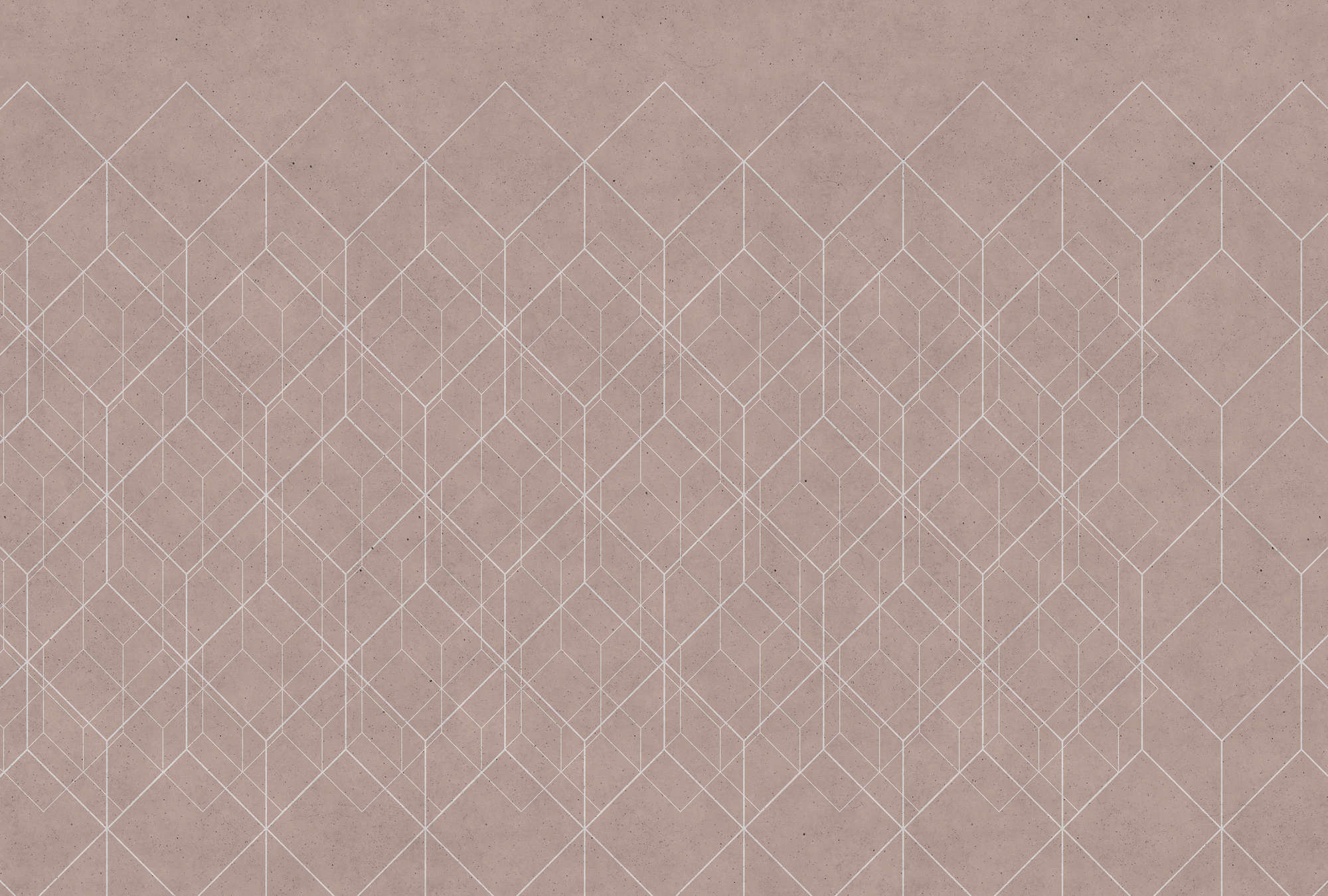             Papier peint motif géométrique - beige, blanc
        