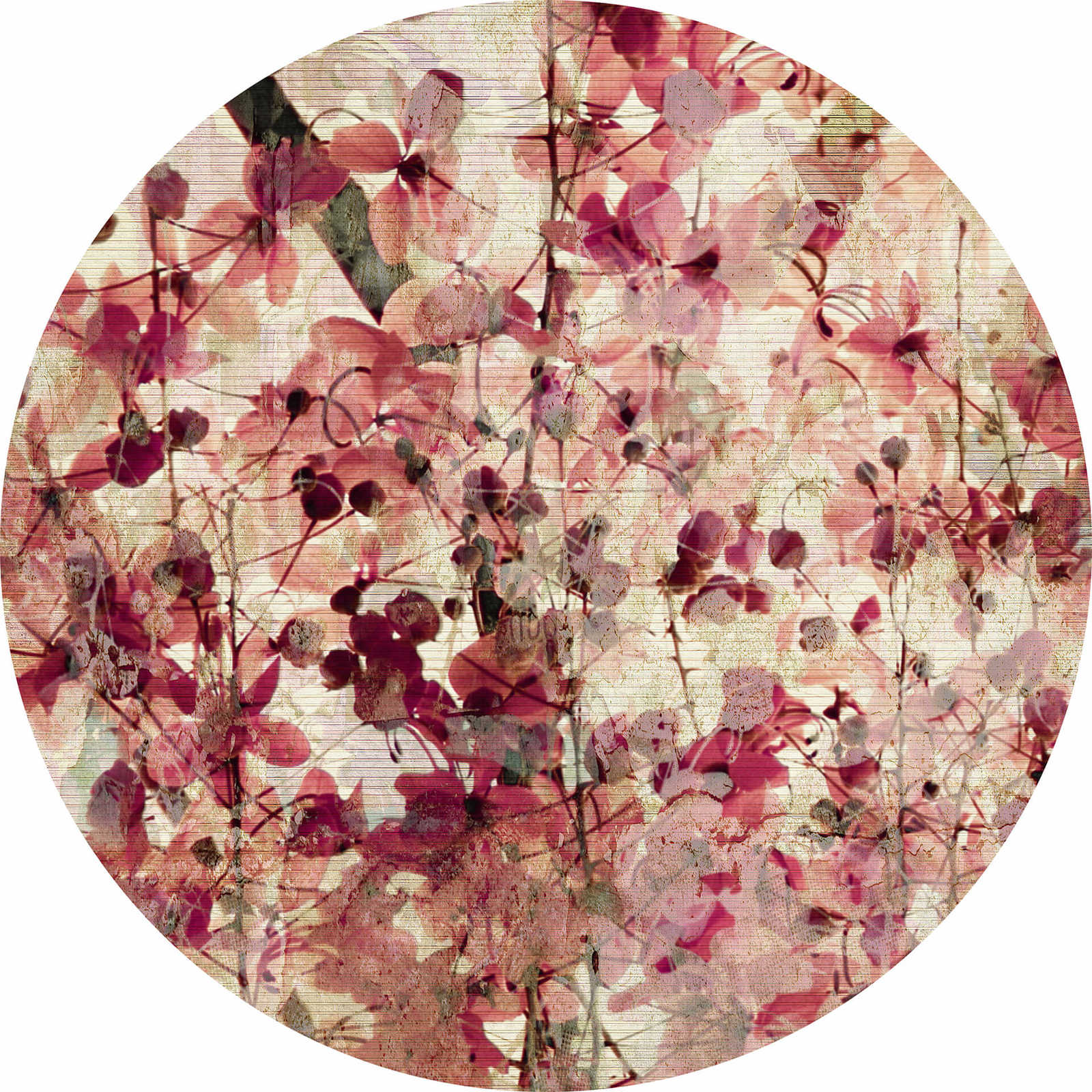         Vintage style round floral pattern mural
    