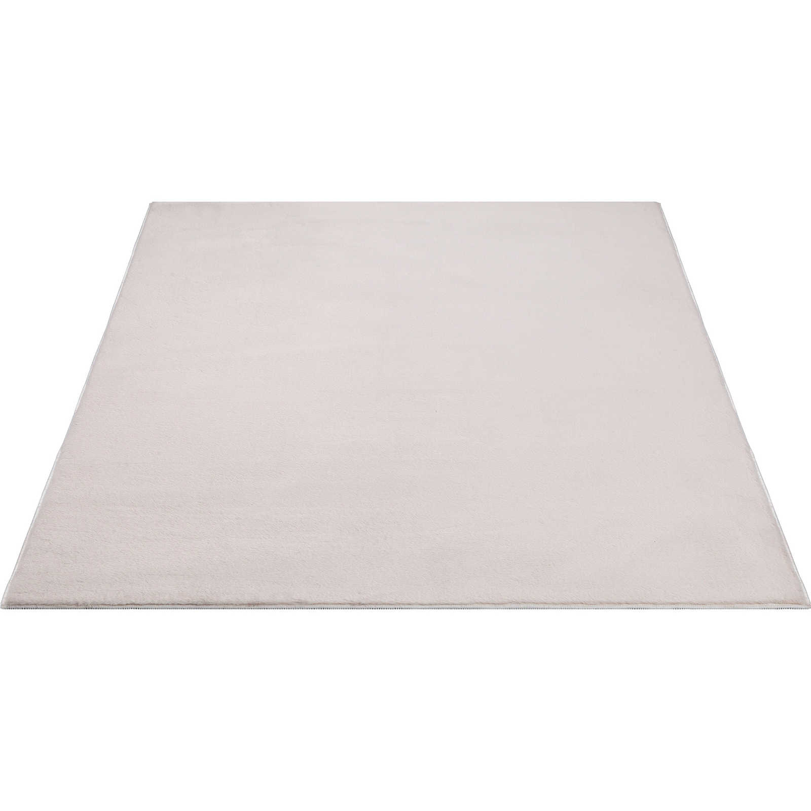 Plain high pile carpet in soft beige - 340 x 240 cm
