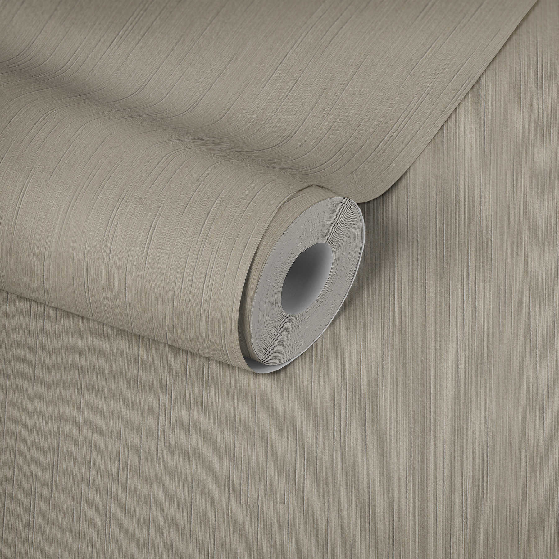             Non-woven wallpaper camel beige with textile texture
        