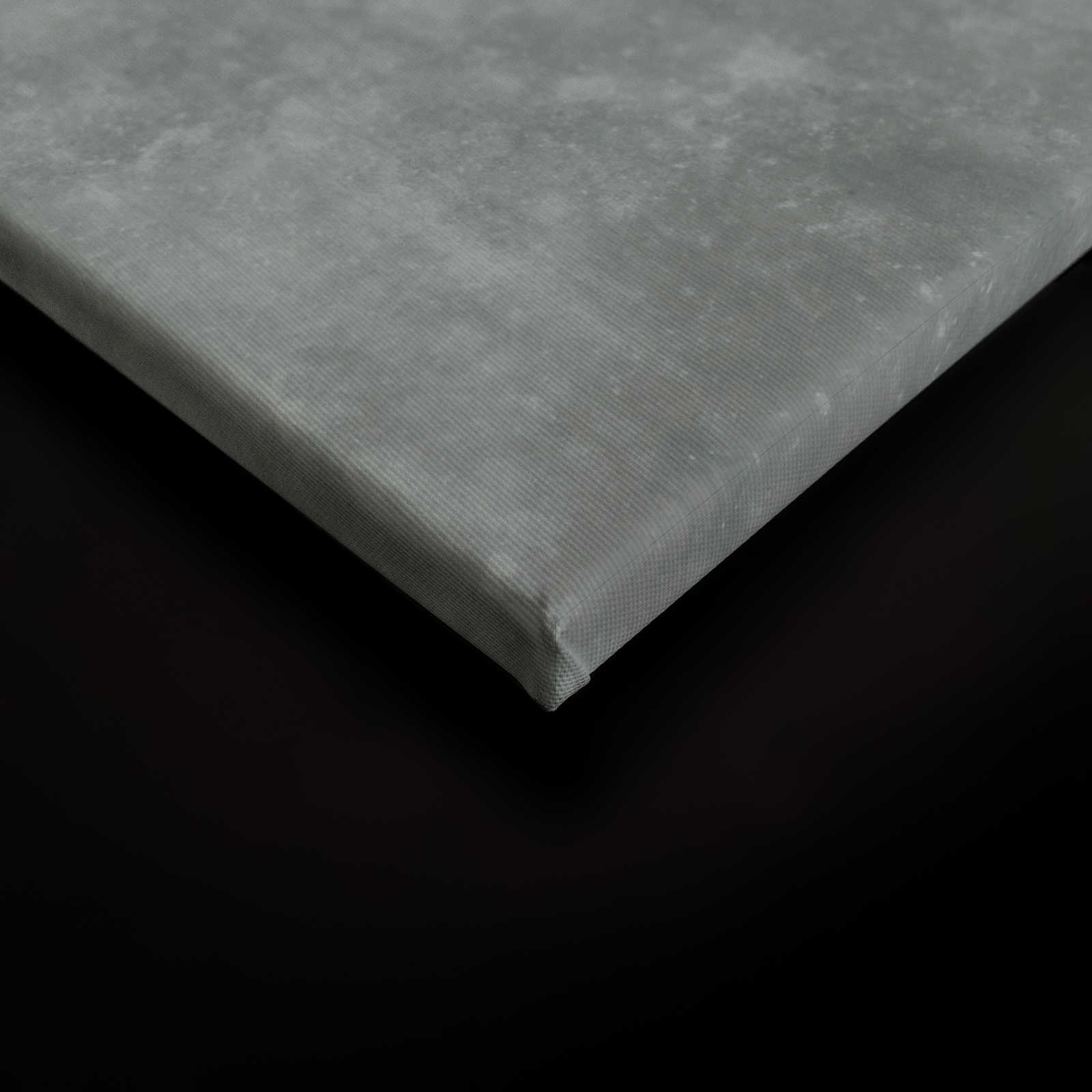             Concrete-look canvas picture with stripes | grey, blue - 1.20 m x 0.80 m
        