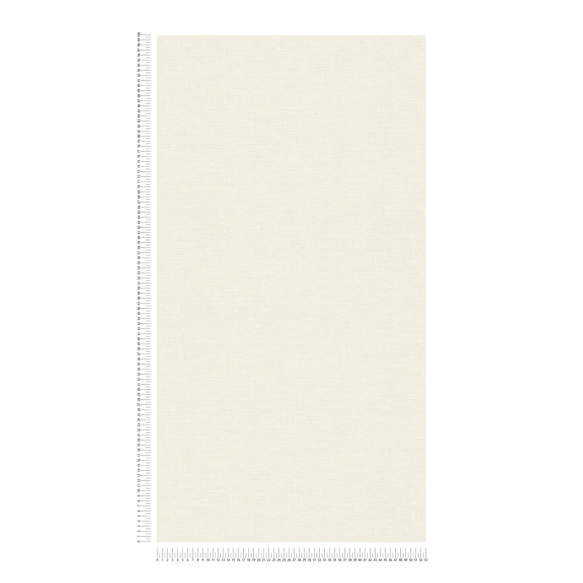             Carta da parati bianco crema con effetto tessuto e texture
        