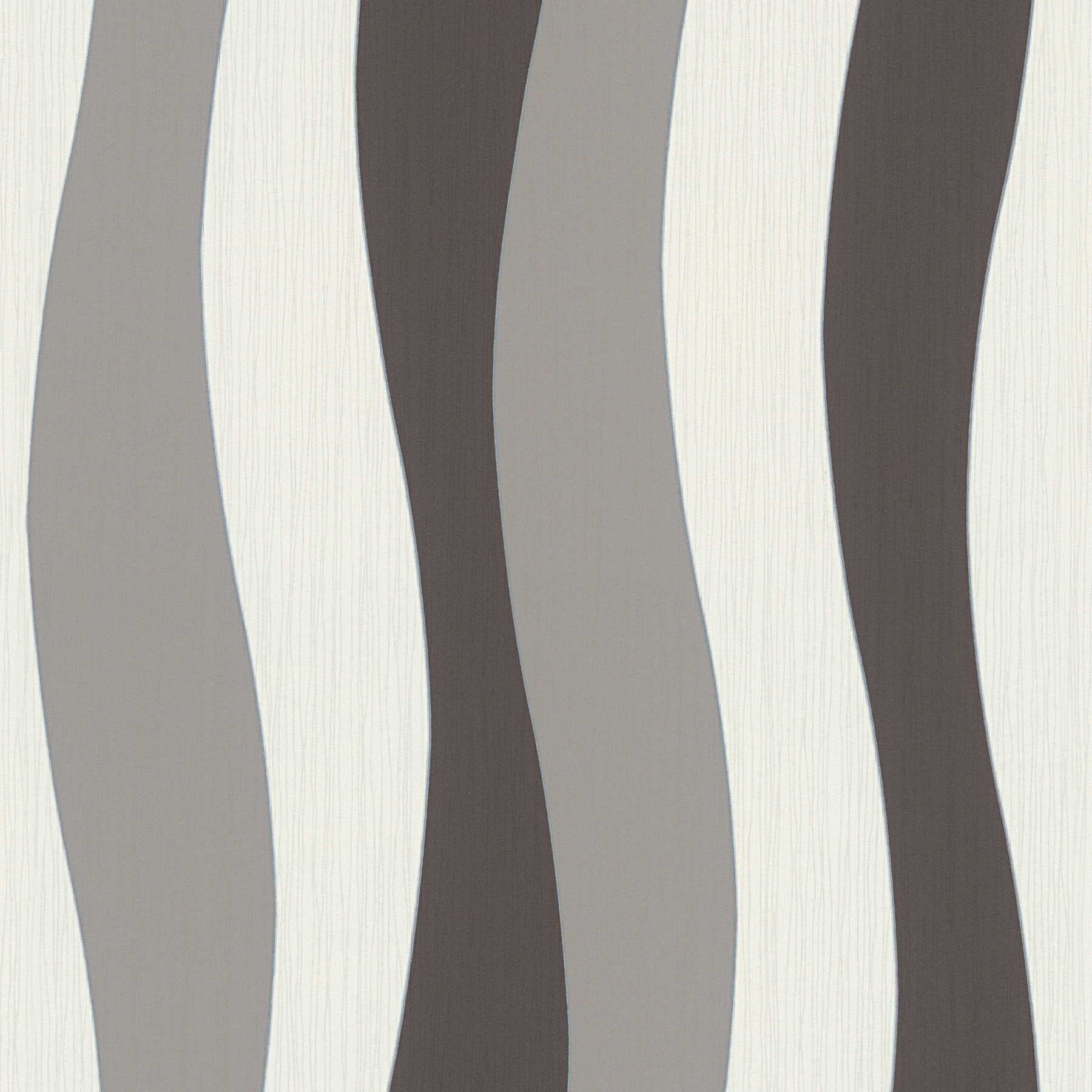 Wallpaper lines design with metallic effect - cream, grey

