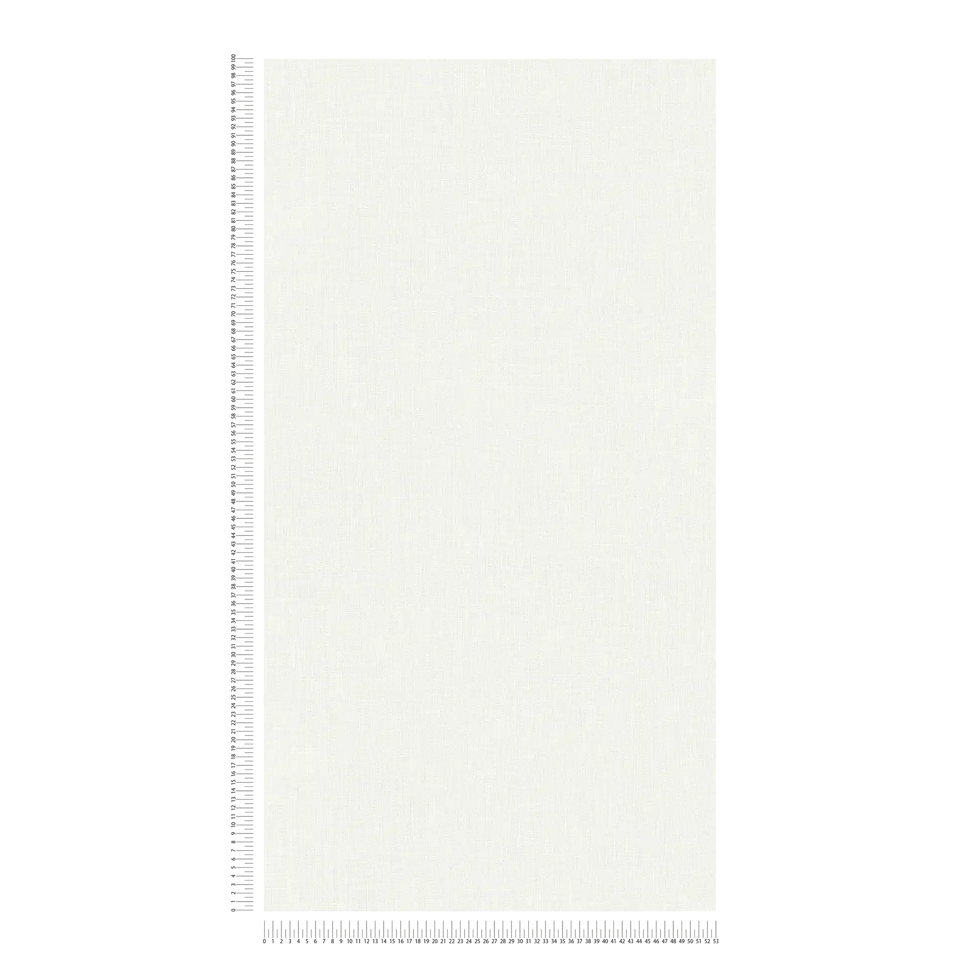             Carta da parati tinta unita bianco crema con struttura tessile in stile country
        