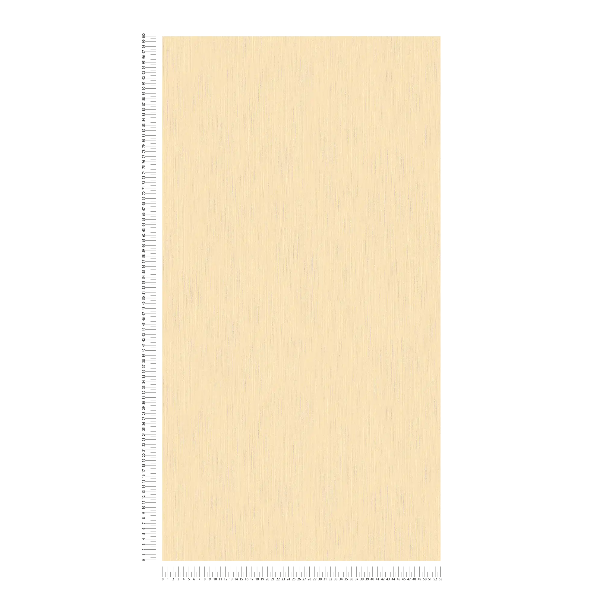             Carta da parati non tessuta a tinta unita color crema con effetto metallizzato e struttura tessile
        