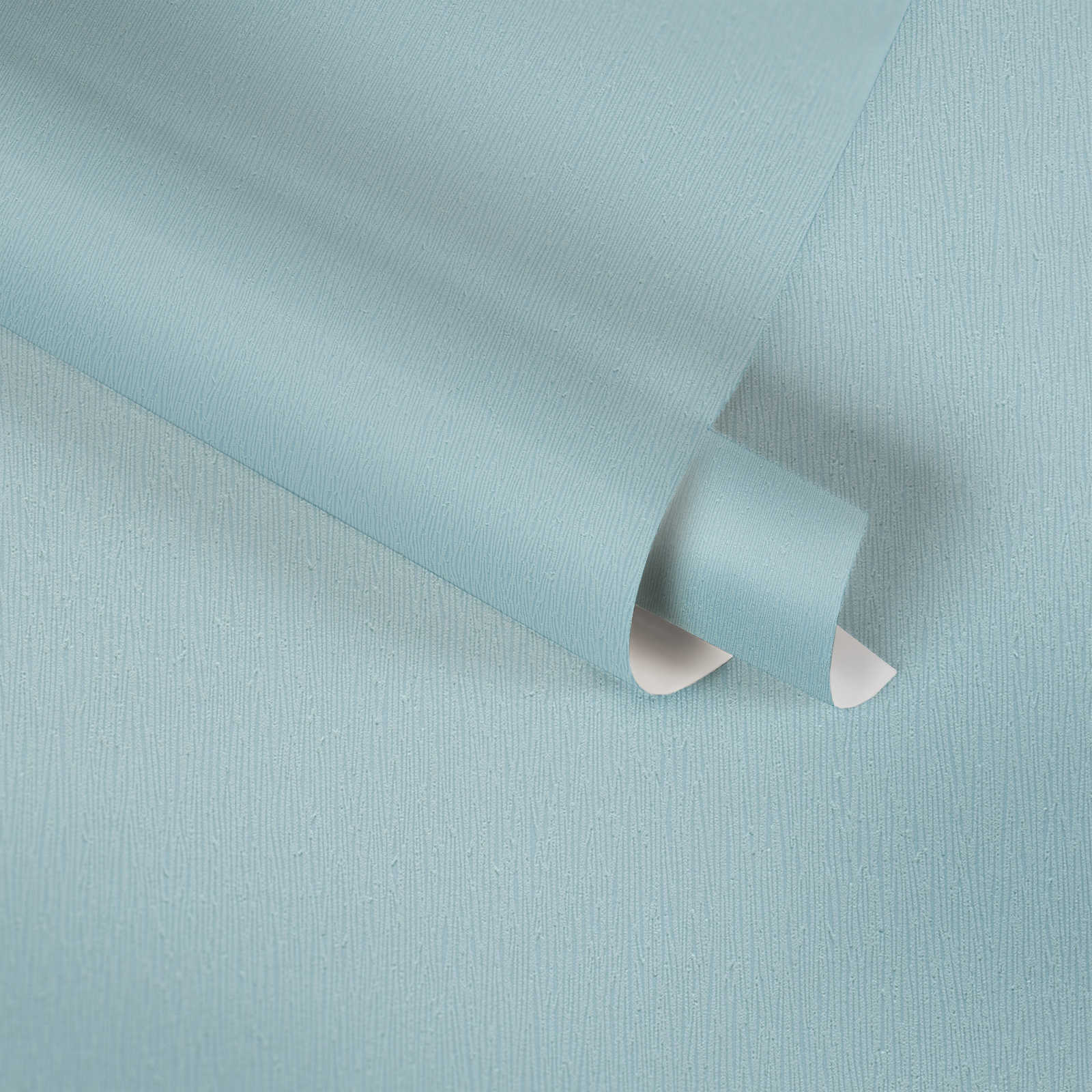             Baby blue non-woven wallpaper with plain texture design - green
        