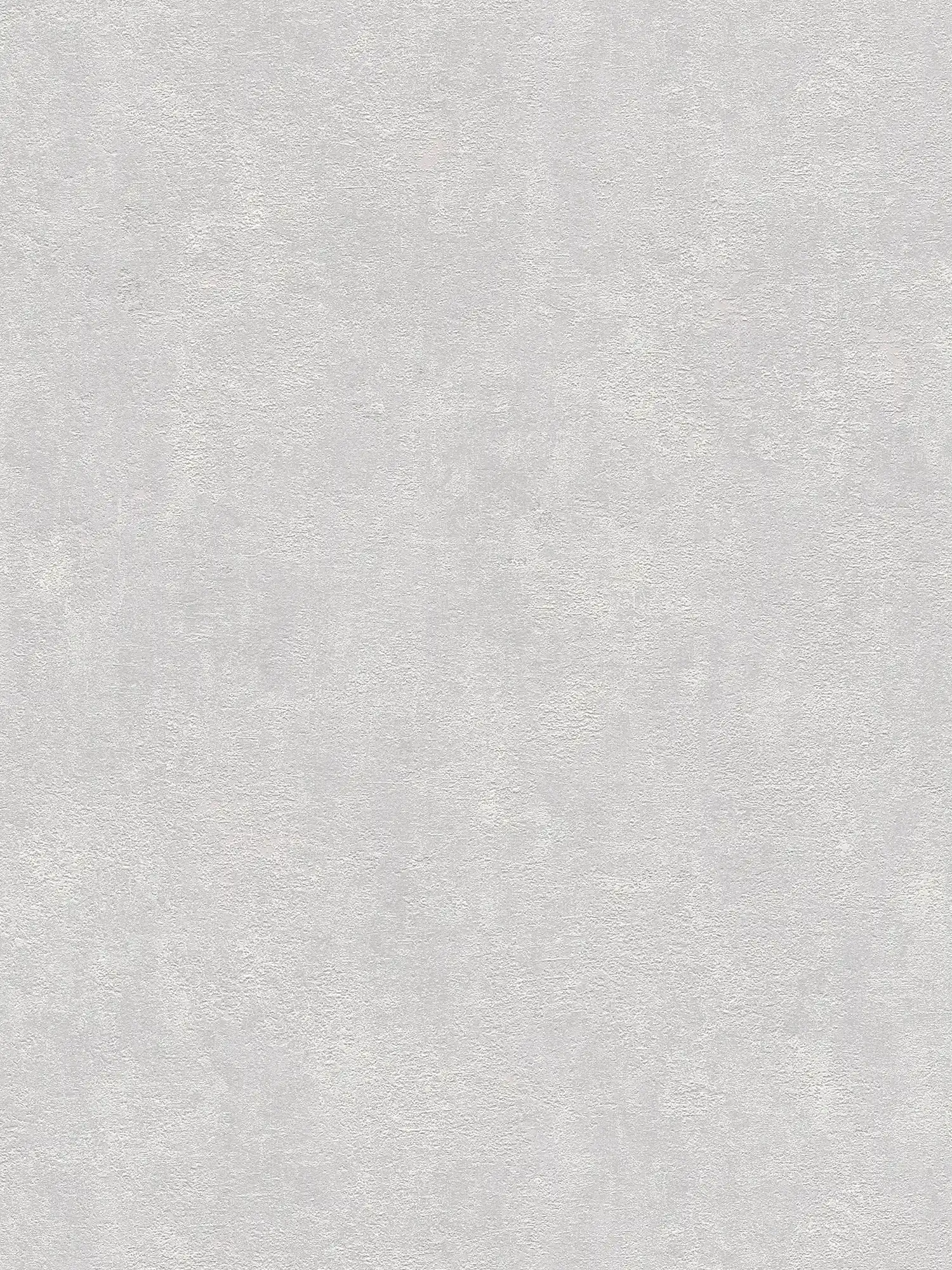 Papier peint plâtre structuré, uni & satiné - gris clair
