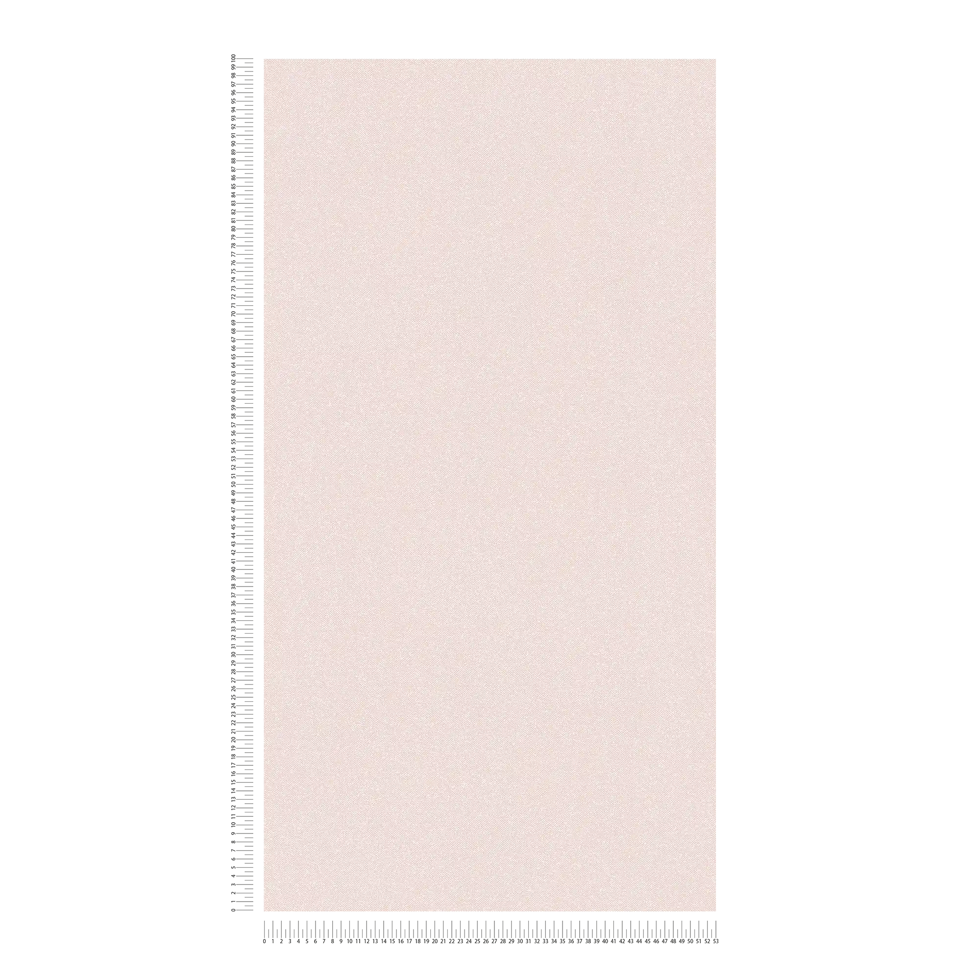             Textile optics wallpaper plain - pink, cream, white
        