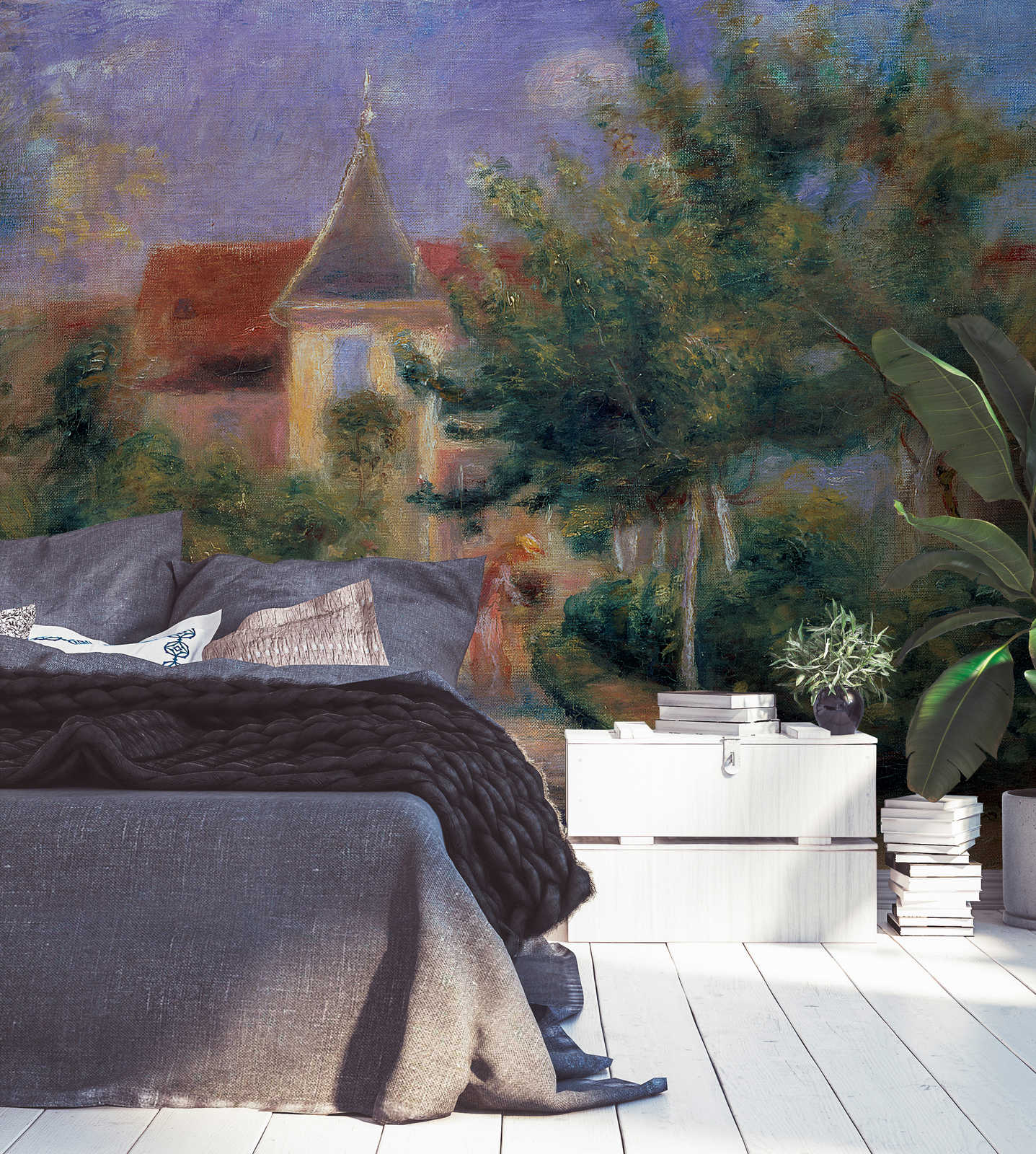             Papier peint panoramique "La maison de Renoir à Essoyes" par Pierre Auguste Renoir
        
