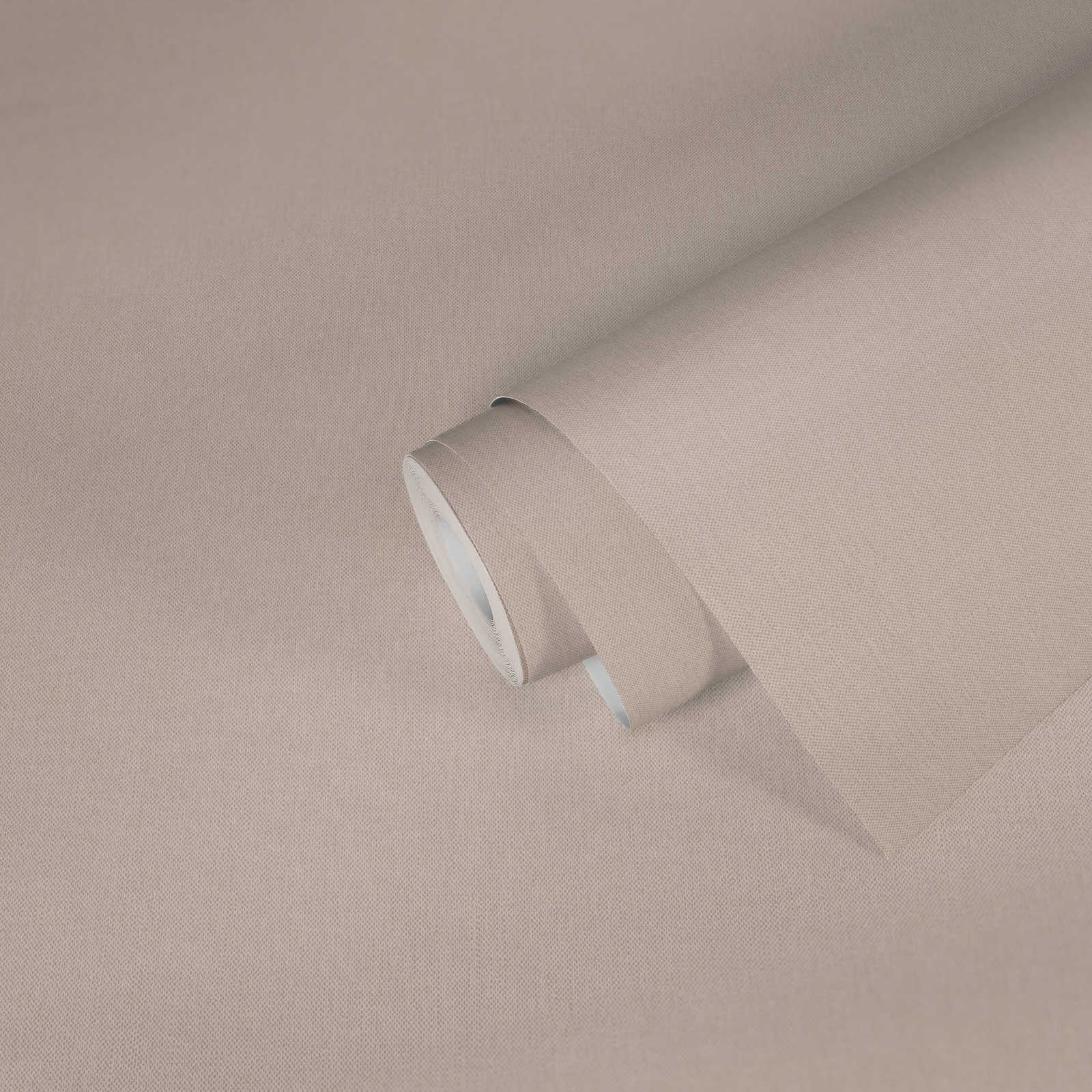             Non-woven wallpaper light beige monochrome with textile texture - beige, cream
        