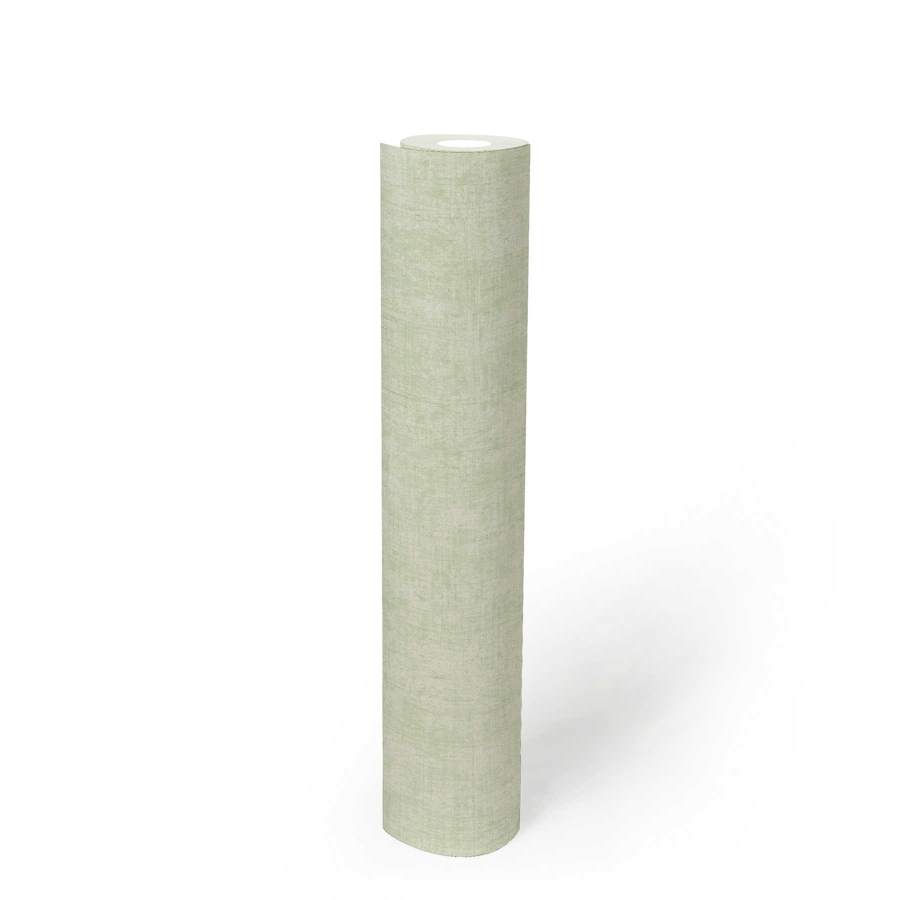             Papier peint vert tilleul Vert gris chiné avec structure naturelle
        