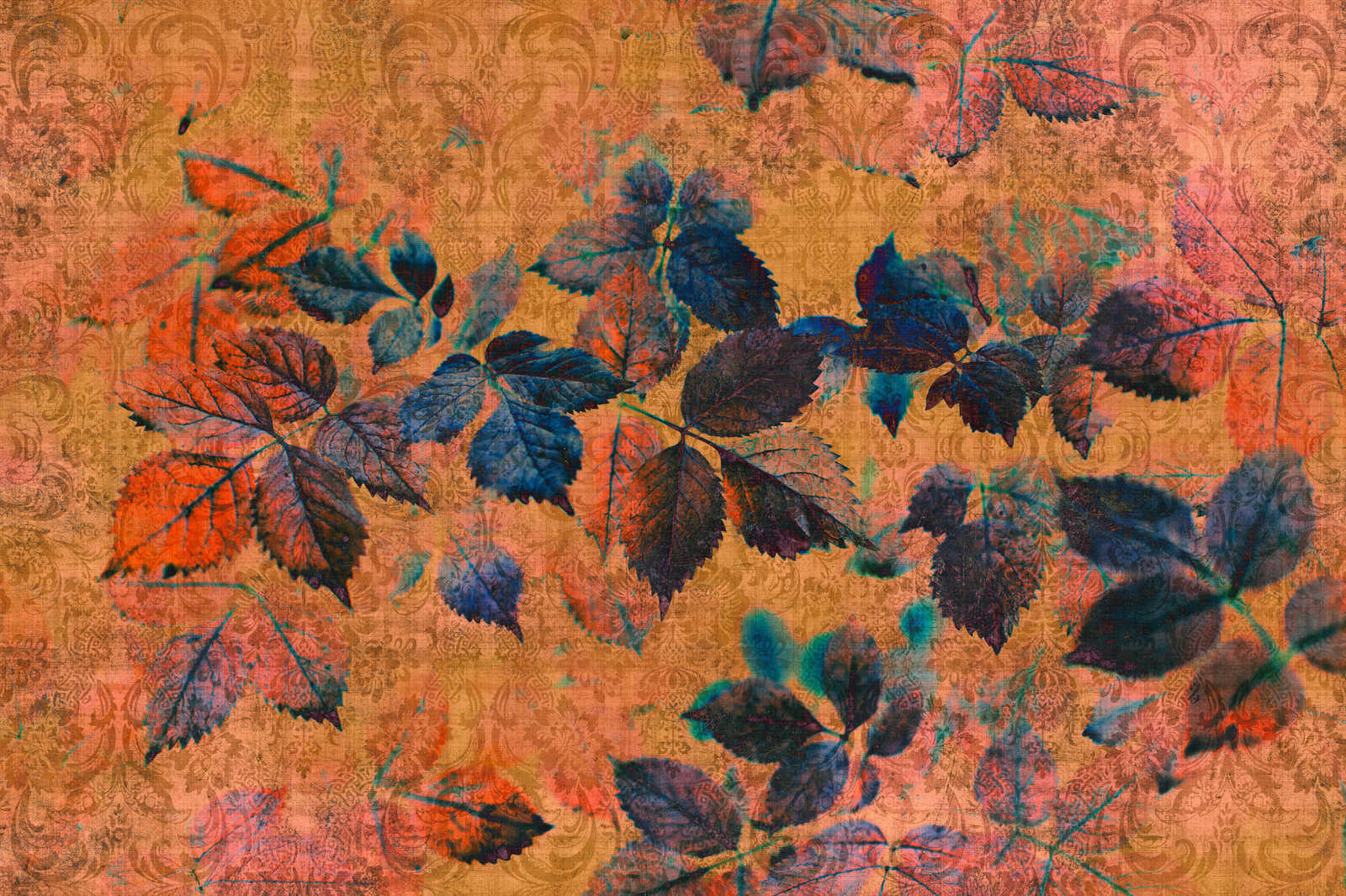             Nazomer 2 - Bloemrijk canvas schilderij in natuurlijke linnenstructuur met warme sfeer - 0,90 m x 0,60 m
        