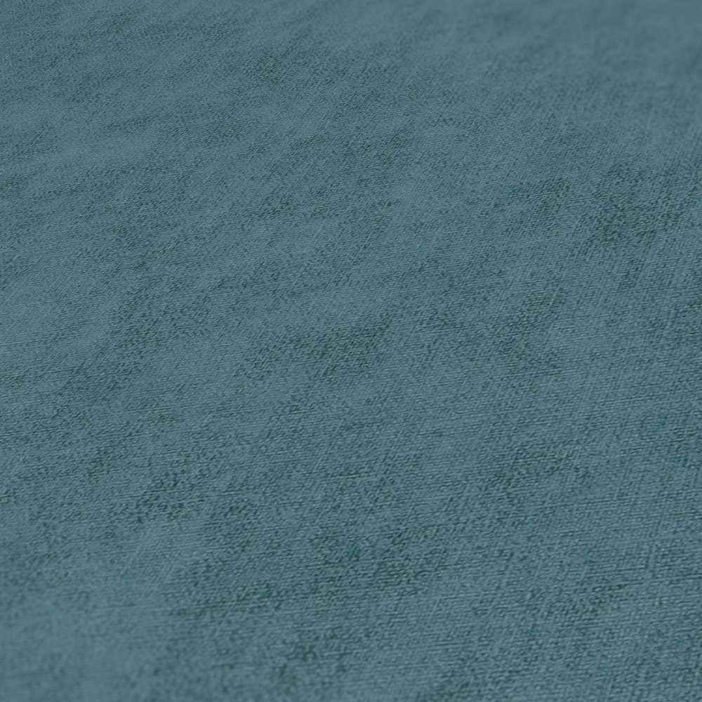             Scandinavische stijl vliesbehang textiel look - blauw, grijs
        