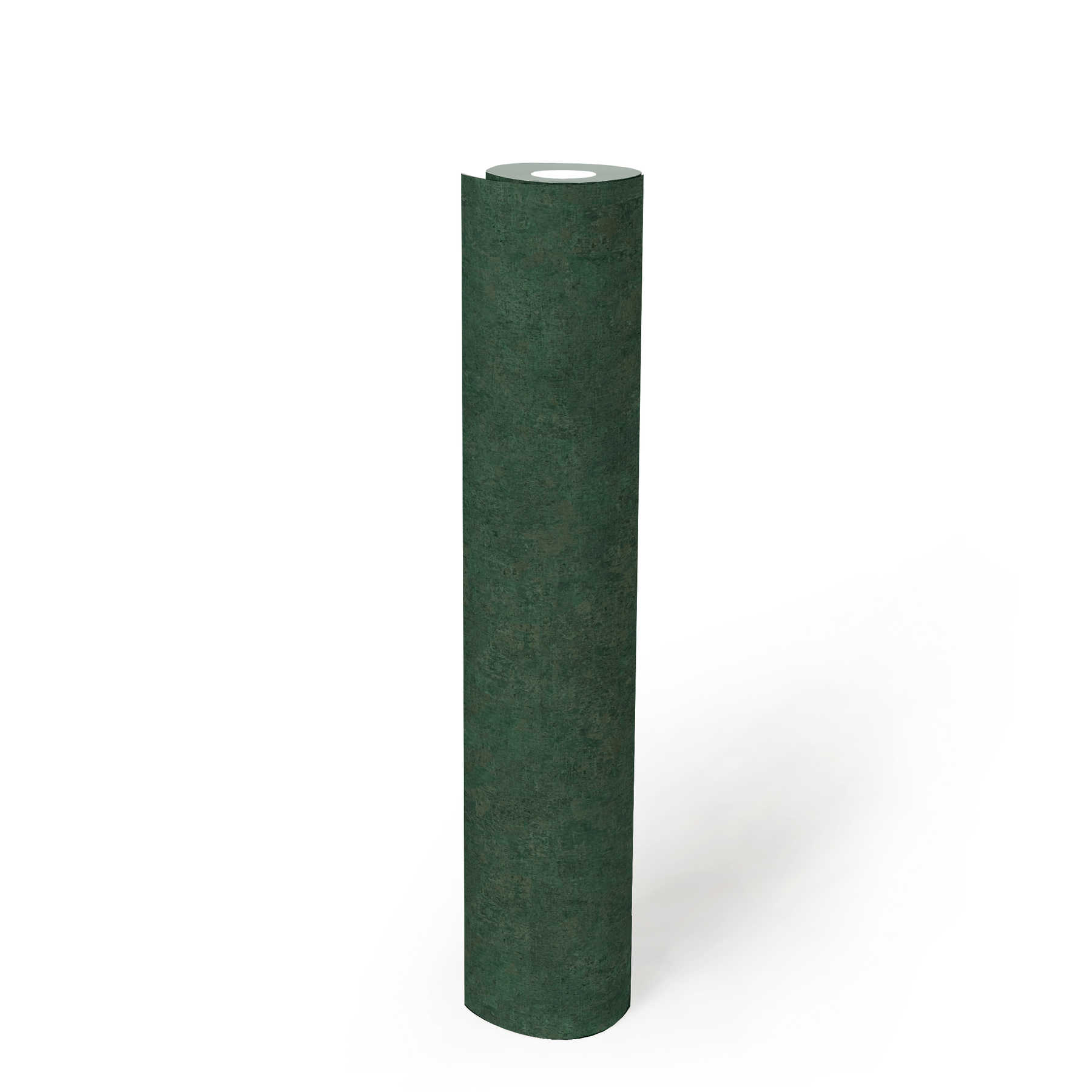             Papier peint intissé uni, motifs colorés & look vintage - Vert
        