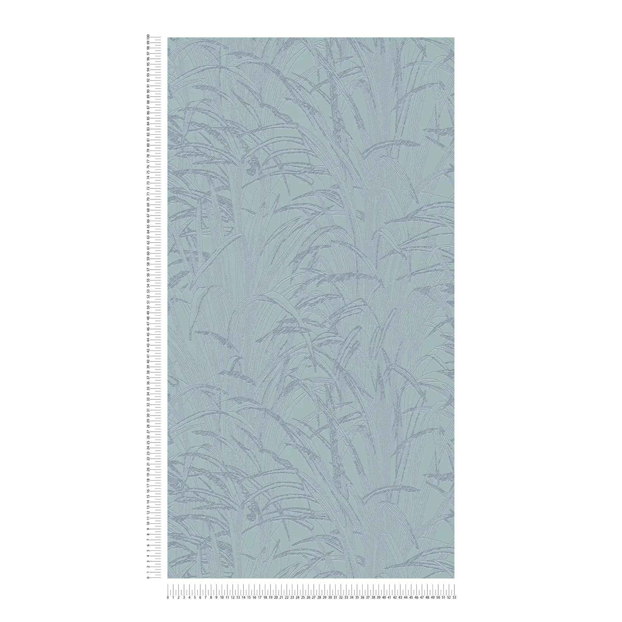             Bladeren behang metallic design - blauw, metallic
        