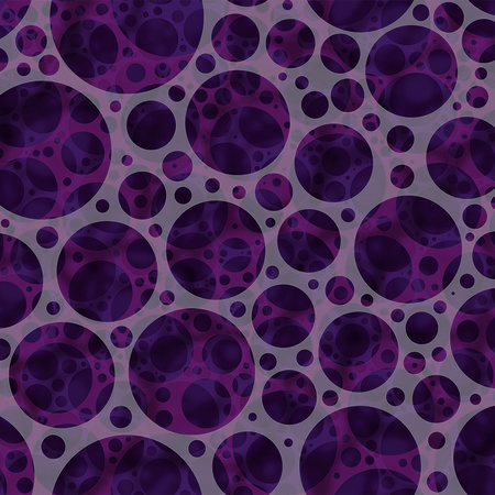        Purple circles mural - circle pattern
    