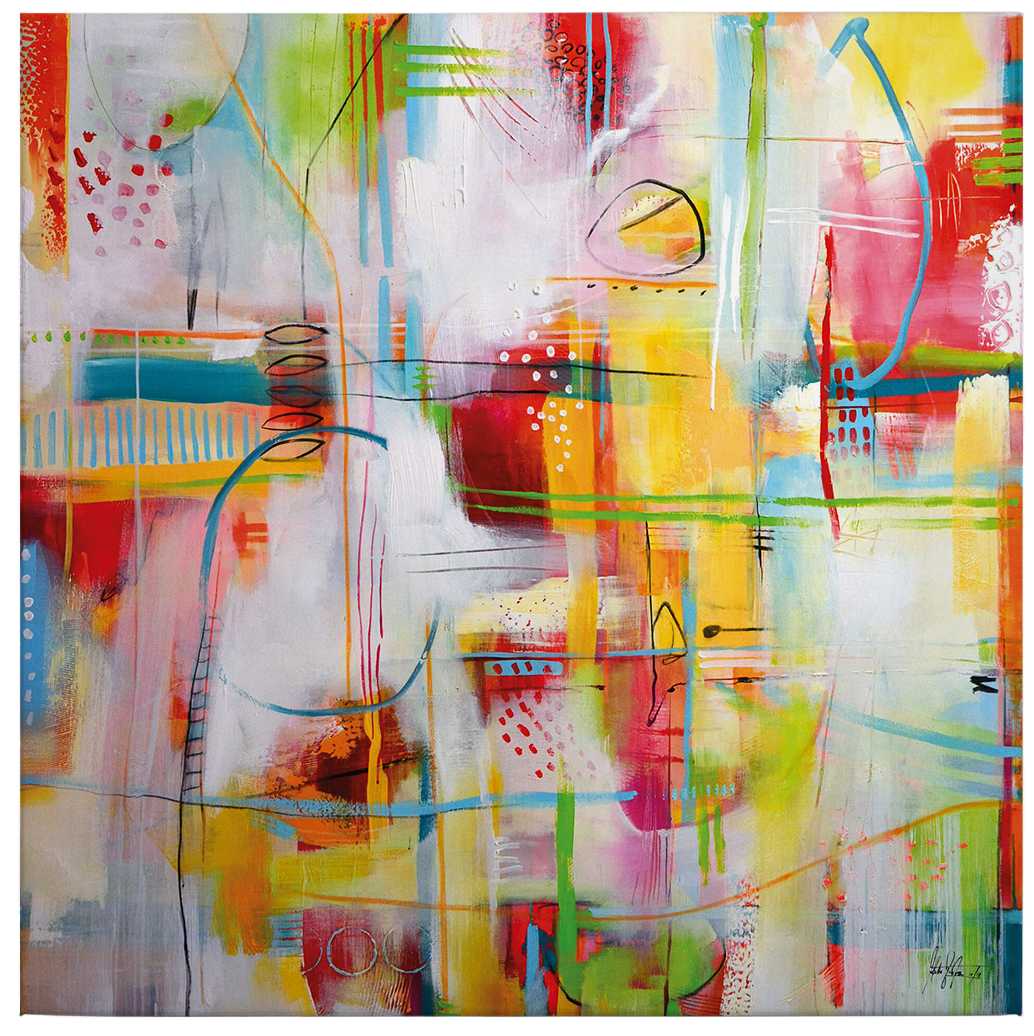             Canvas print abstract art by Fedrau – Colourful
        