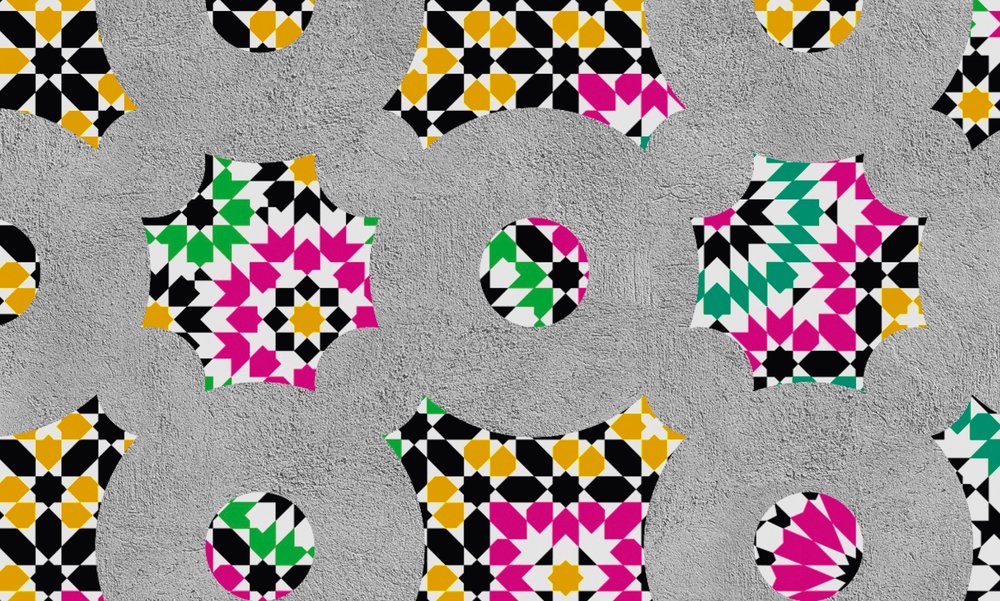             Pattern mural colourful kaleidoscope - Walls by Patel
        
