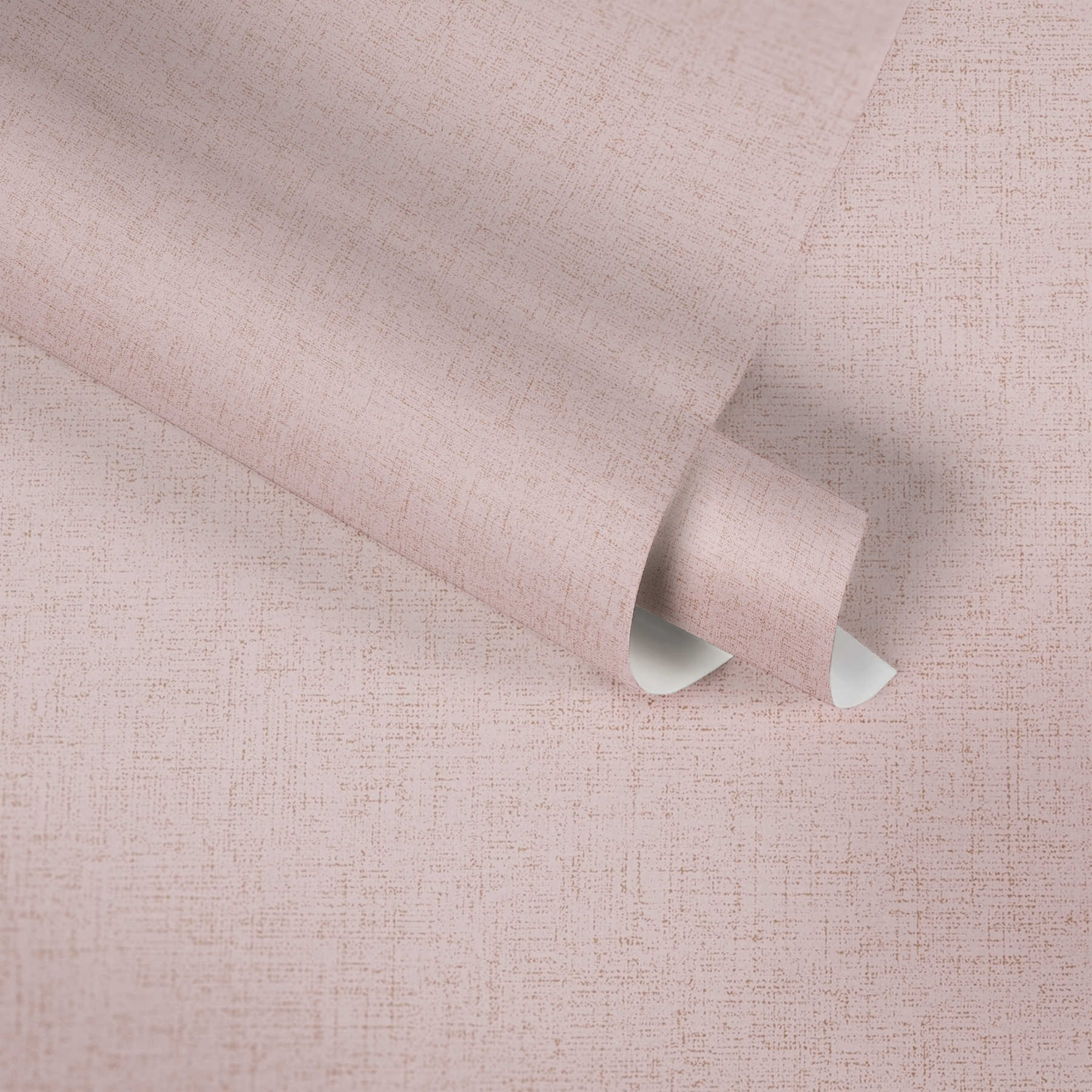             Papier peint Look textile avec structure chinée - rose
        